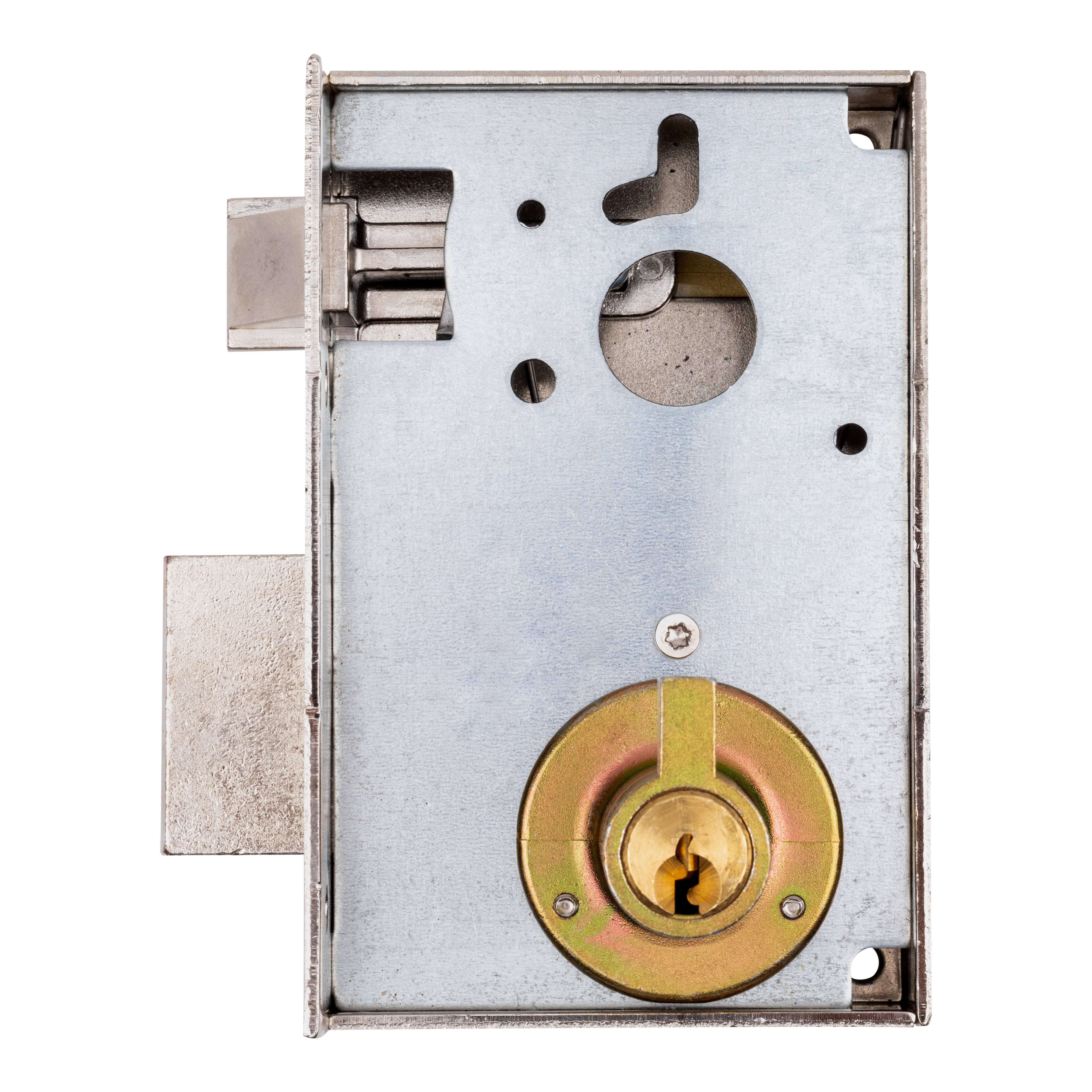 CERRADURA SOBREPONER 70  MM. NIQUELADA 56 A DERECHA YALE - 4