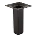 PATA MUEBLE ACERO CUADRADA  H 100 MM 25 X 25 MM NEGRA. 4 UDS - 3