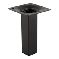 PATA MUEBLE ACERO CUADRADA  H 100 MM 25 X 25 MM NEGRA. 4 UDS - 3