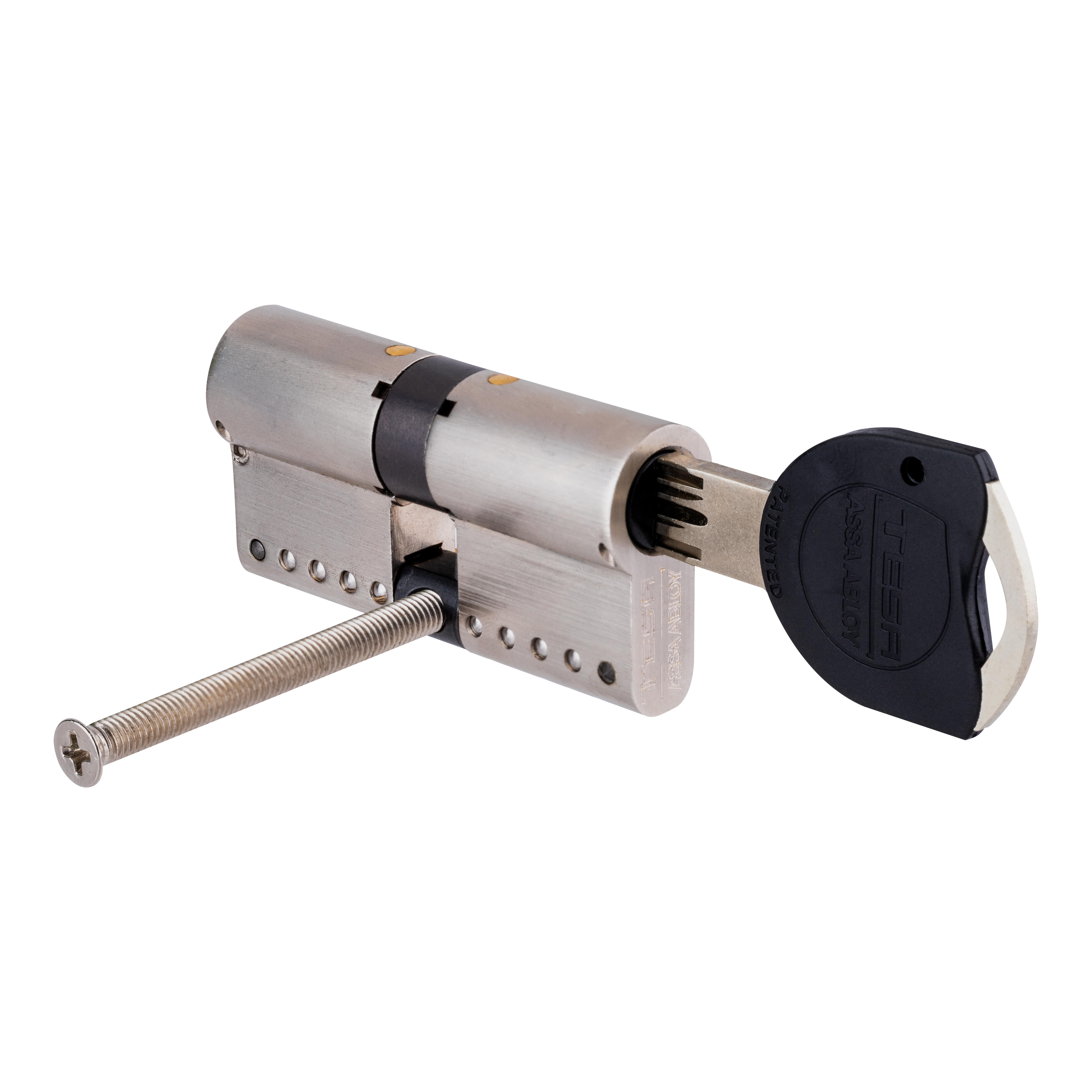 CILINDRO ALTA SEGURIDAD ANTIROTURA Y ANTIBUMPING 30 X 30  MM.  NIQUEL TK100 TESA - 4