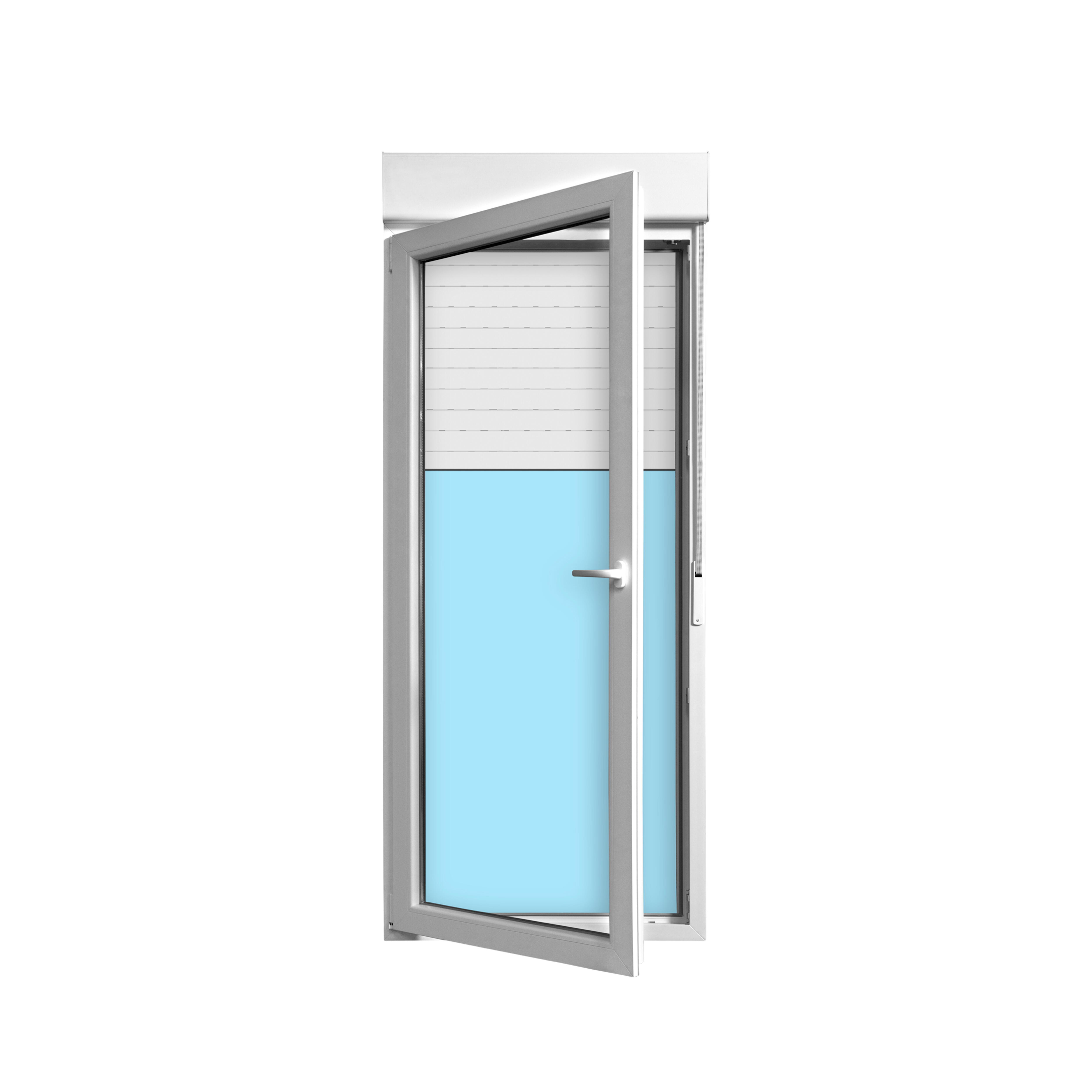 BALCONERA PVC PRACTICABLE CON PERSIANA BLANCA 90X218CM IZQUIERDA - 2