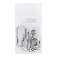 MOSQUETON  BOMBERO GALVANIZADO CON VIROLA 6 MM. 4 UDS - 2