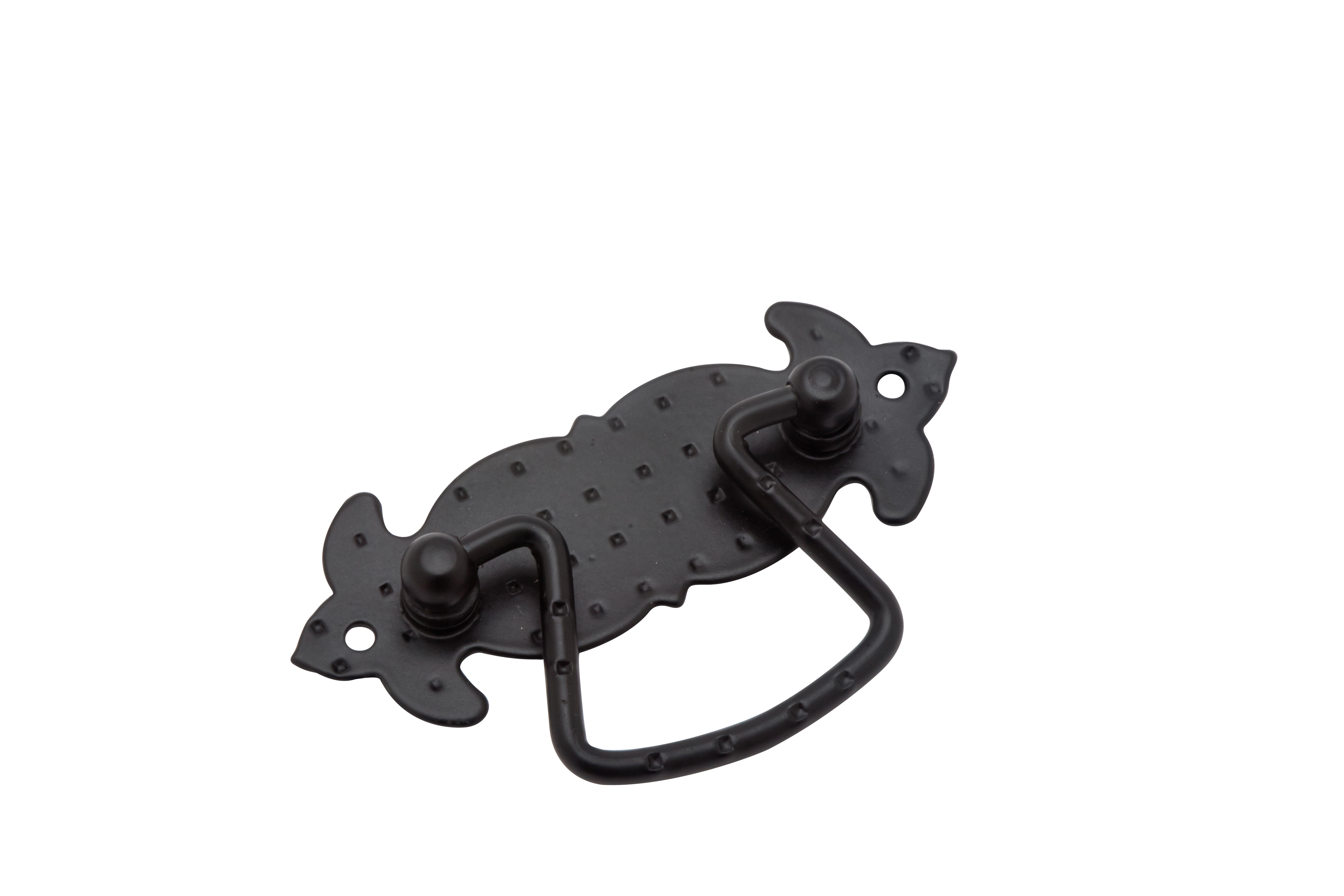 TIRADOR MUEBLE ACERO FORJA NEGRO 1UD - 2