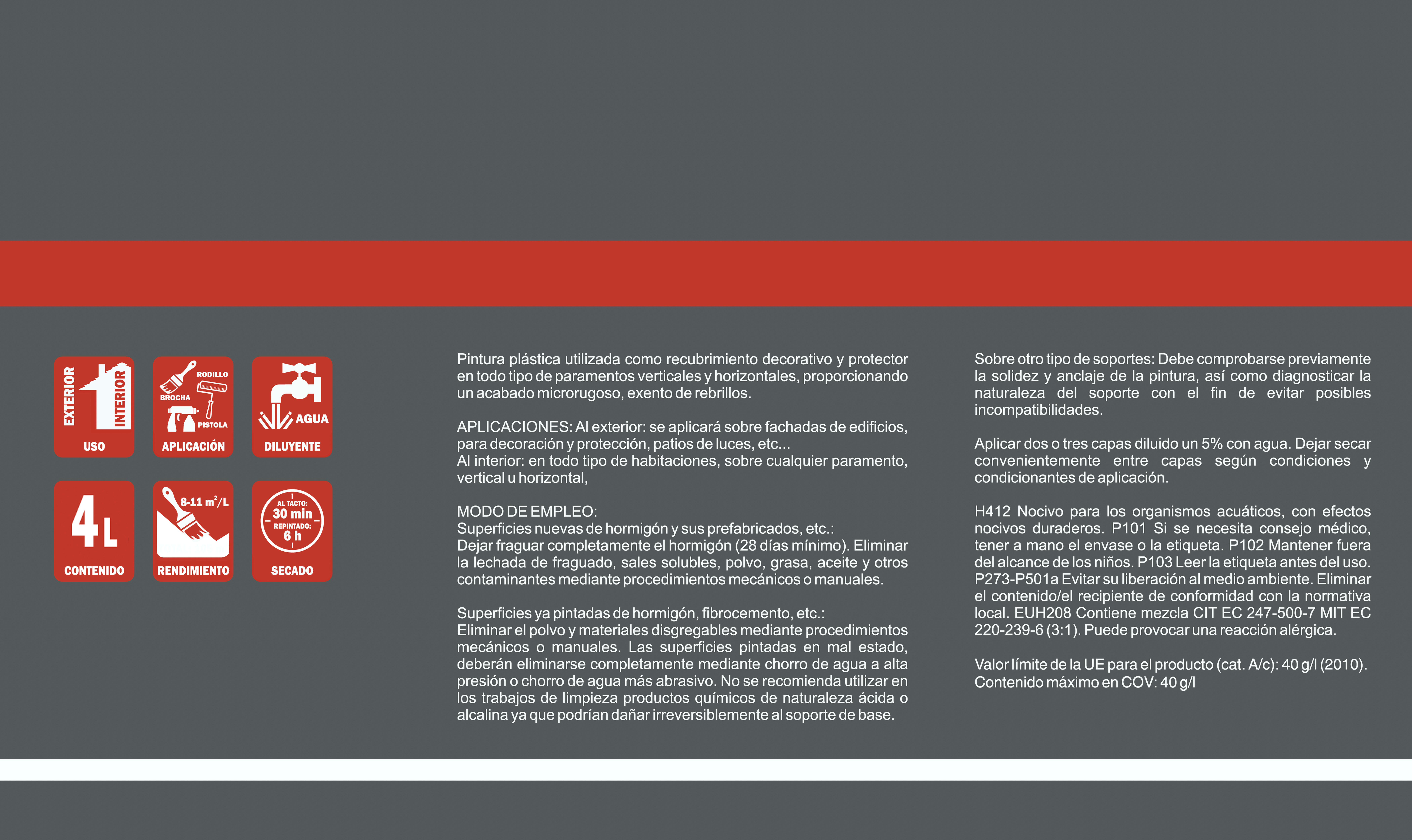 PINTURA PLASTICA BLANCA MATE 4L XIADUR - 2