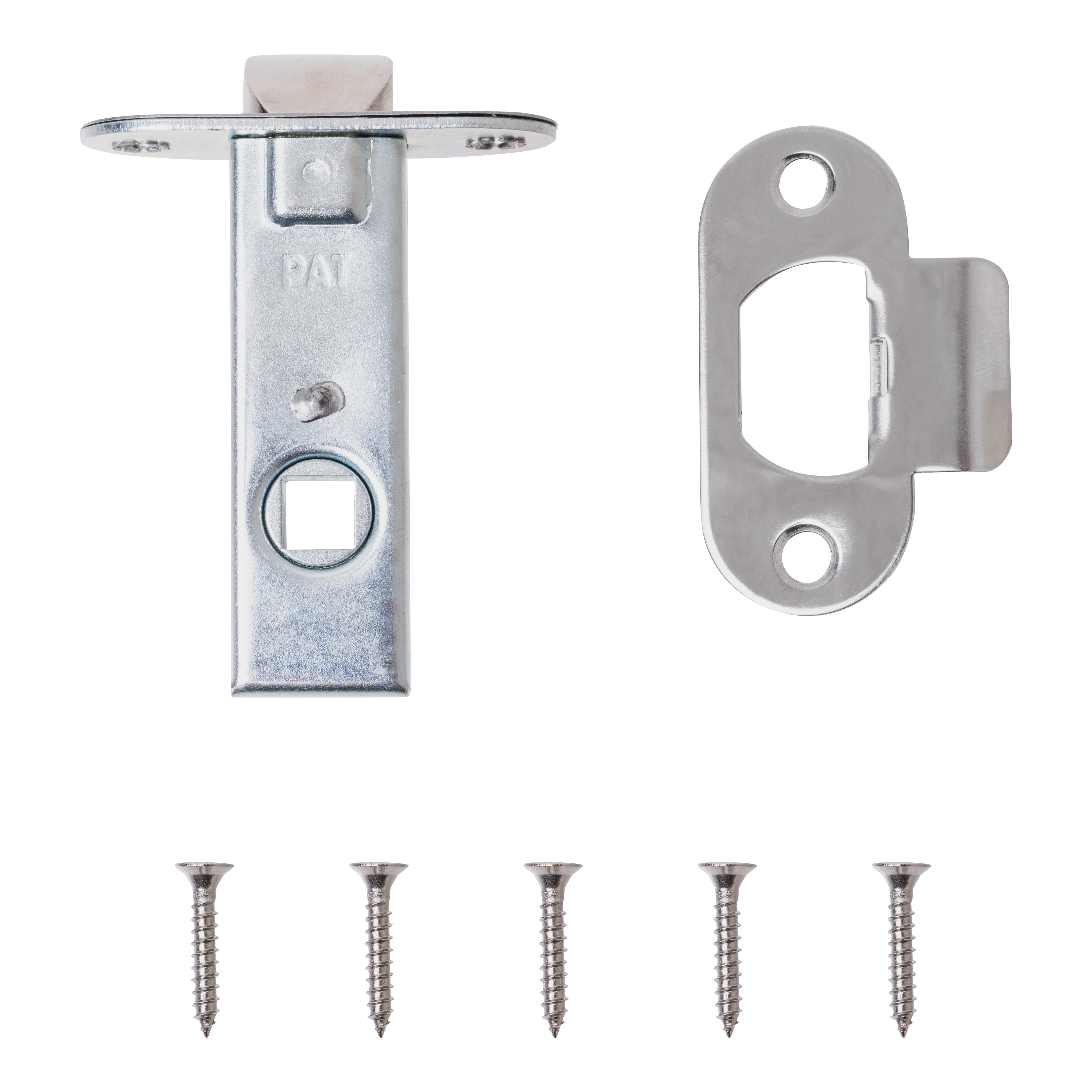 PICAPORTE TUBULAR 45  MM. CANTO REDONDO NIQUEL AMIG - 3