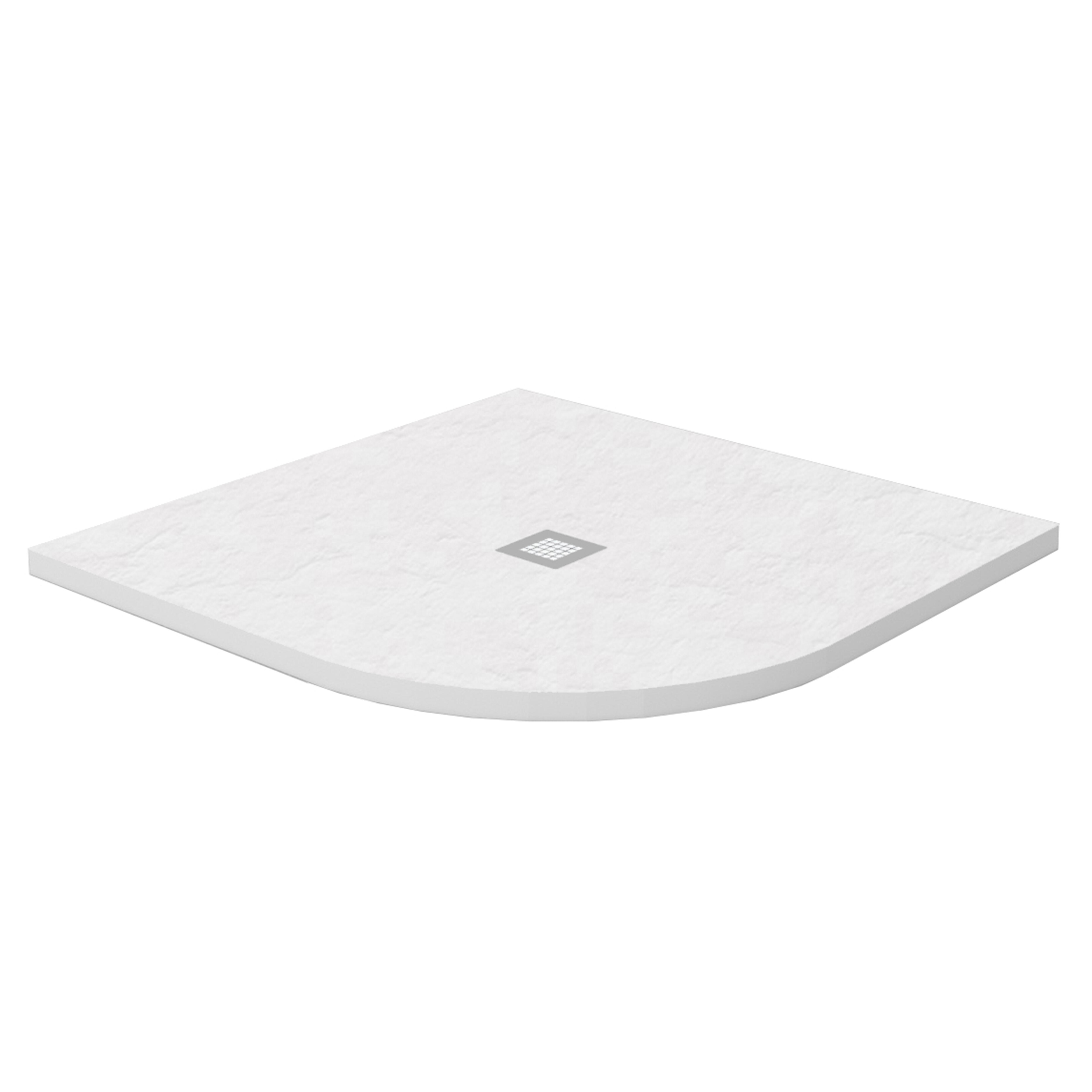 PLATO DE DUCHA SEMICIRCULAR BLANCO 80X80CM - 3