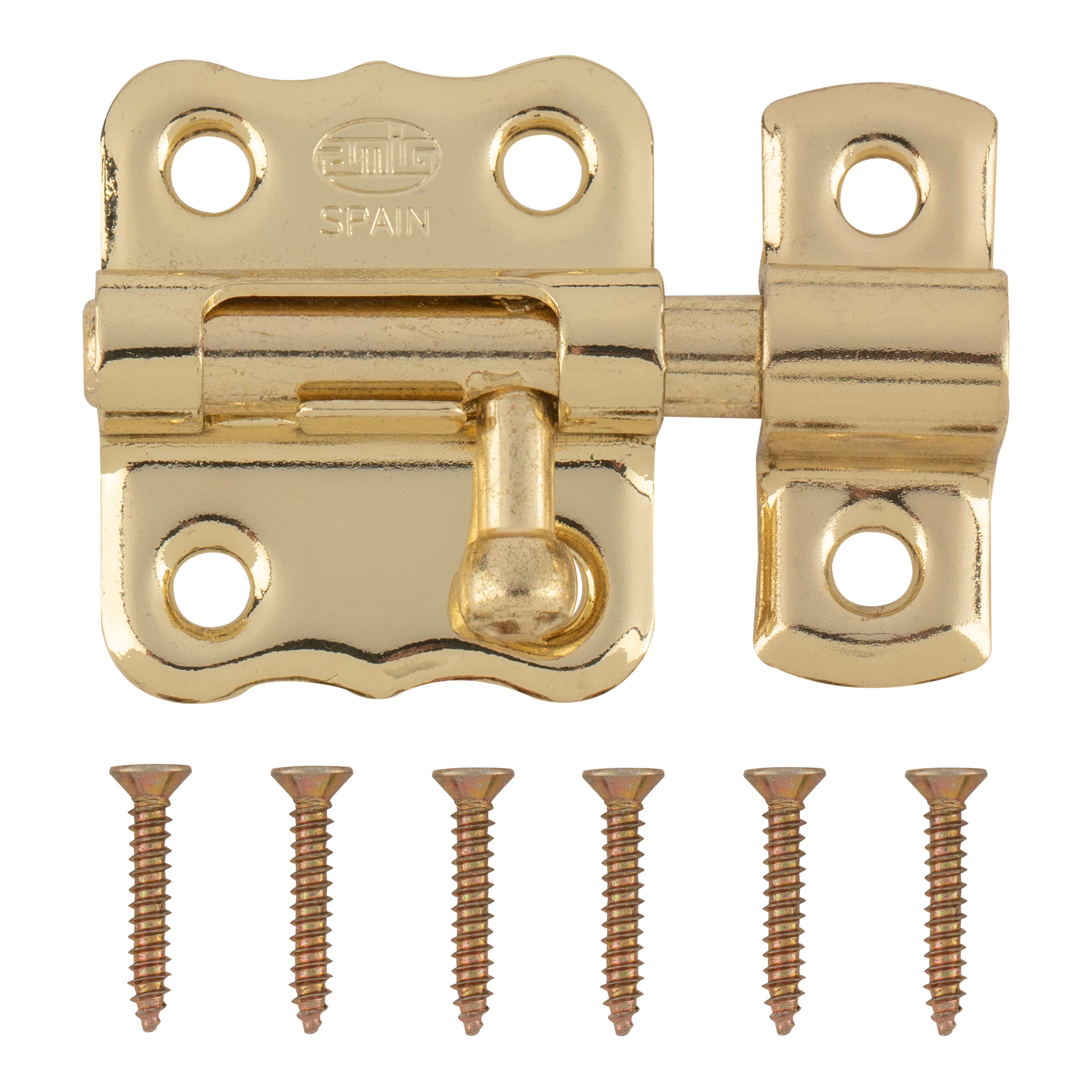 PESTILLO 30MM PUERTA DE SEGURIDAD PARA INTERIOR DORADO AMIG - 2