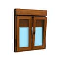 VENTANA PVC OSCILOBATIENTE CON PERSIANA ROBLE 100X115.5CM - 4
