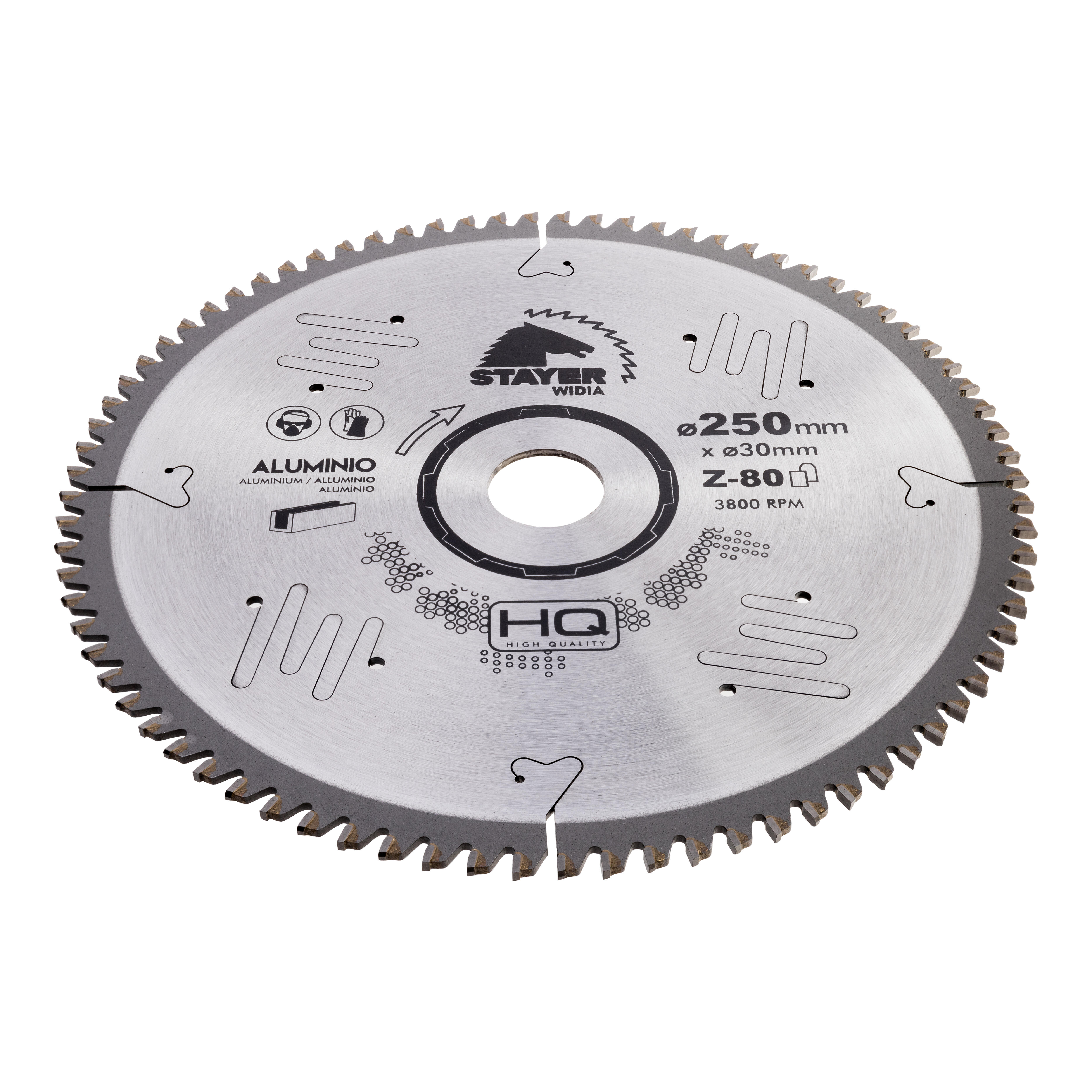 DISCO DE WIDIA CORTE ALUMINIO 250MM Z80 STAYER - 2