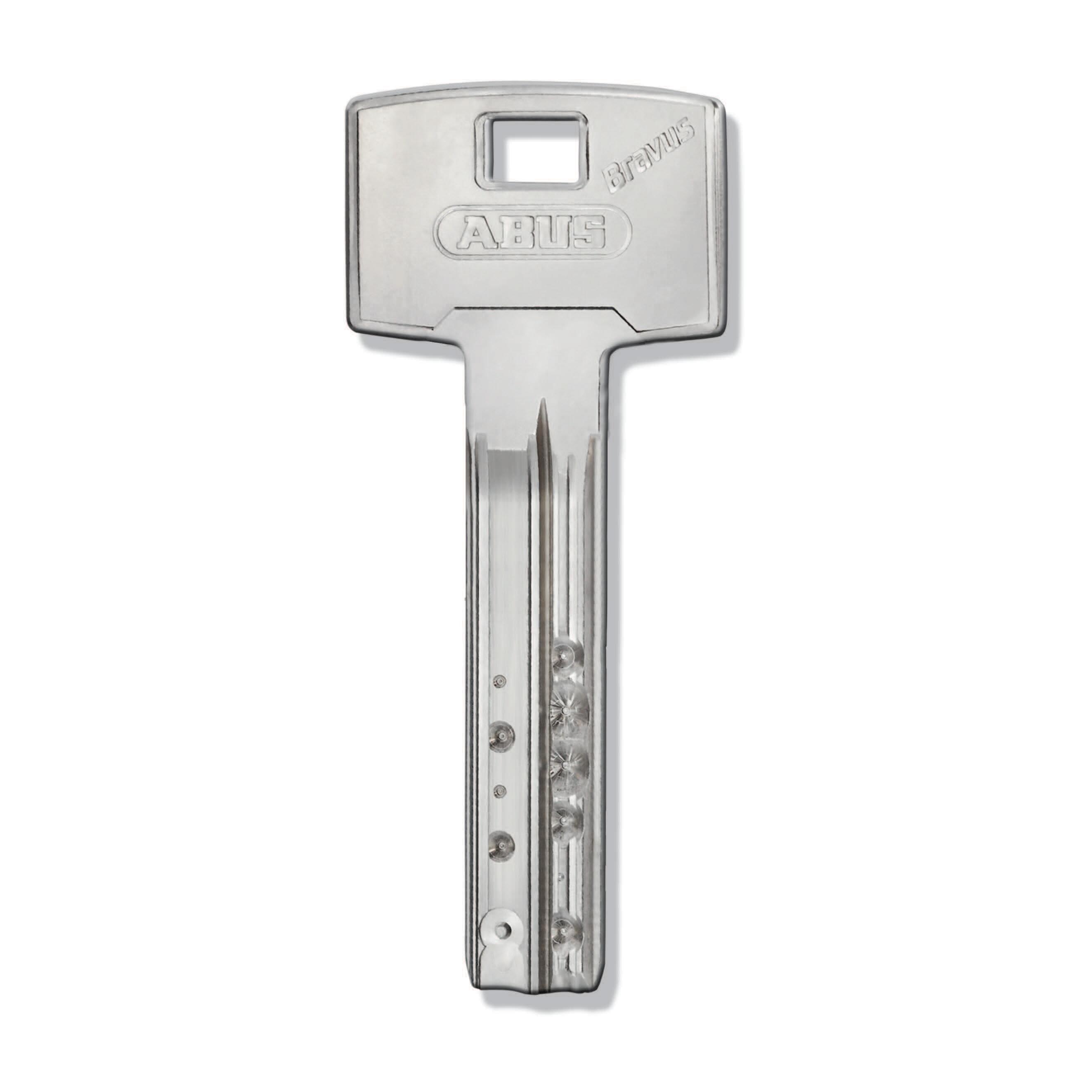 CILINDRO ALTA SEGURIDAD 30 X 30 MM BRAVUS MX PRO NIQUEL ABUS  - 2