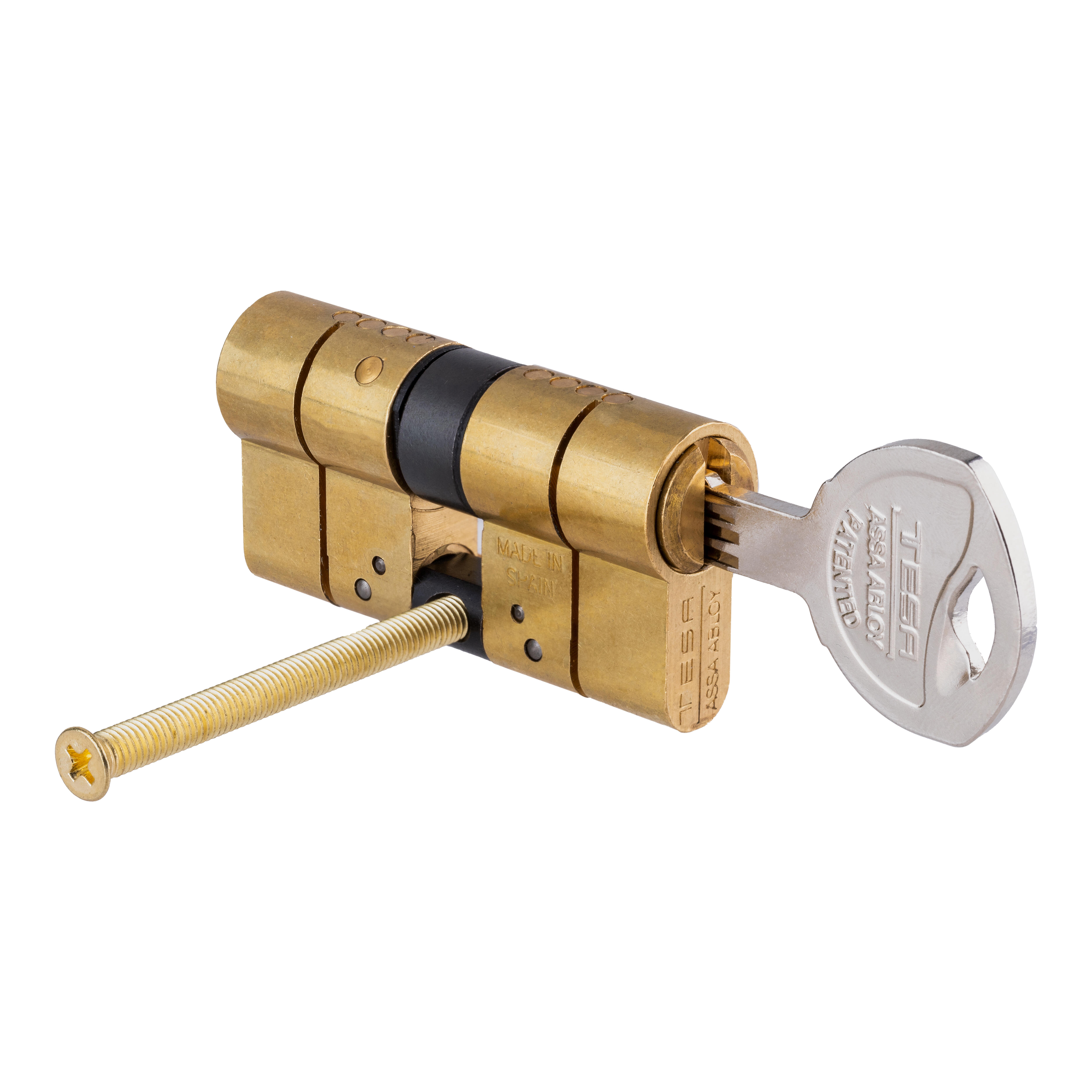 CILINDRO CHAVE PONTOS DE LATÃO 30x30mm T70 | Obramat