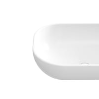 LAVABO SOBREPONER OVALADO 46.5X34X12CM BLANCO MATE - 6