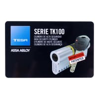 CILINDRO ALTA SEGURIDAD ANTIROTURA Y ANTIBUMPING 30 X 50  MM.  NIQUEL TK100 TESA - 4