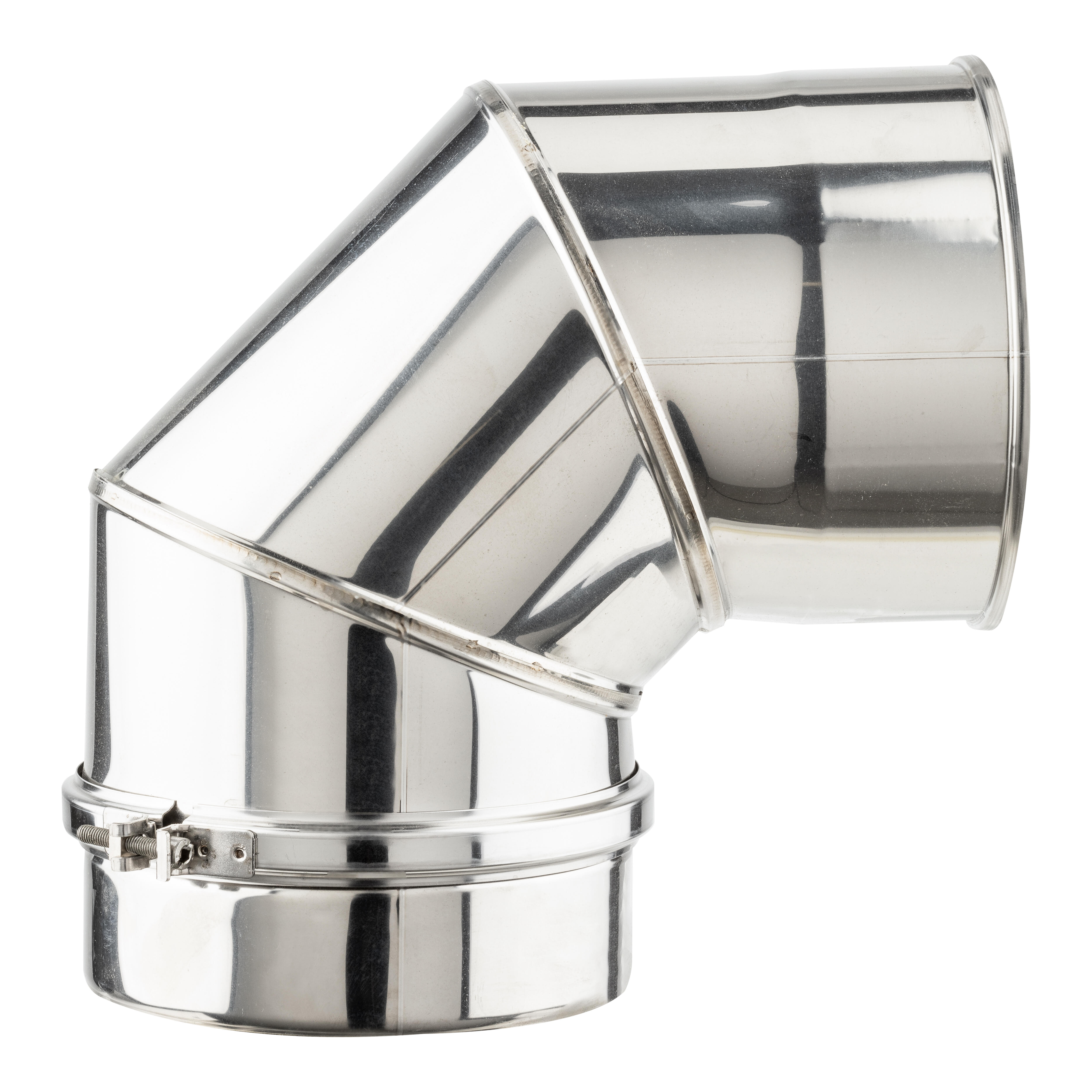 CODO 90º INOXIDABLE PARED DOBLE 200MM - 2