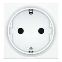 SCHUKO CON TOMA LATERAL Y BASTIDOR SERIE VIVA BLANCO - 2