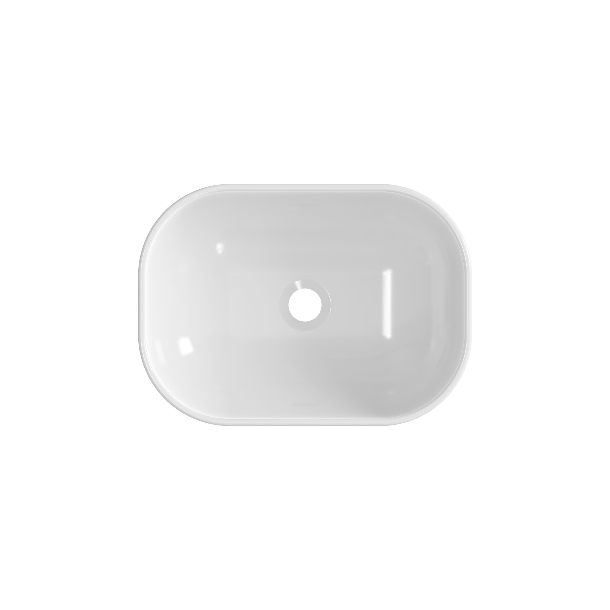 LAVABO SOBREPONER OVALADO BLANCO BRILLO - 3