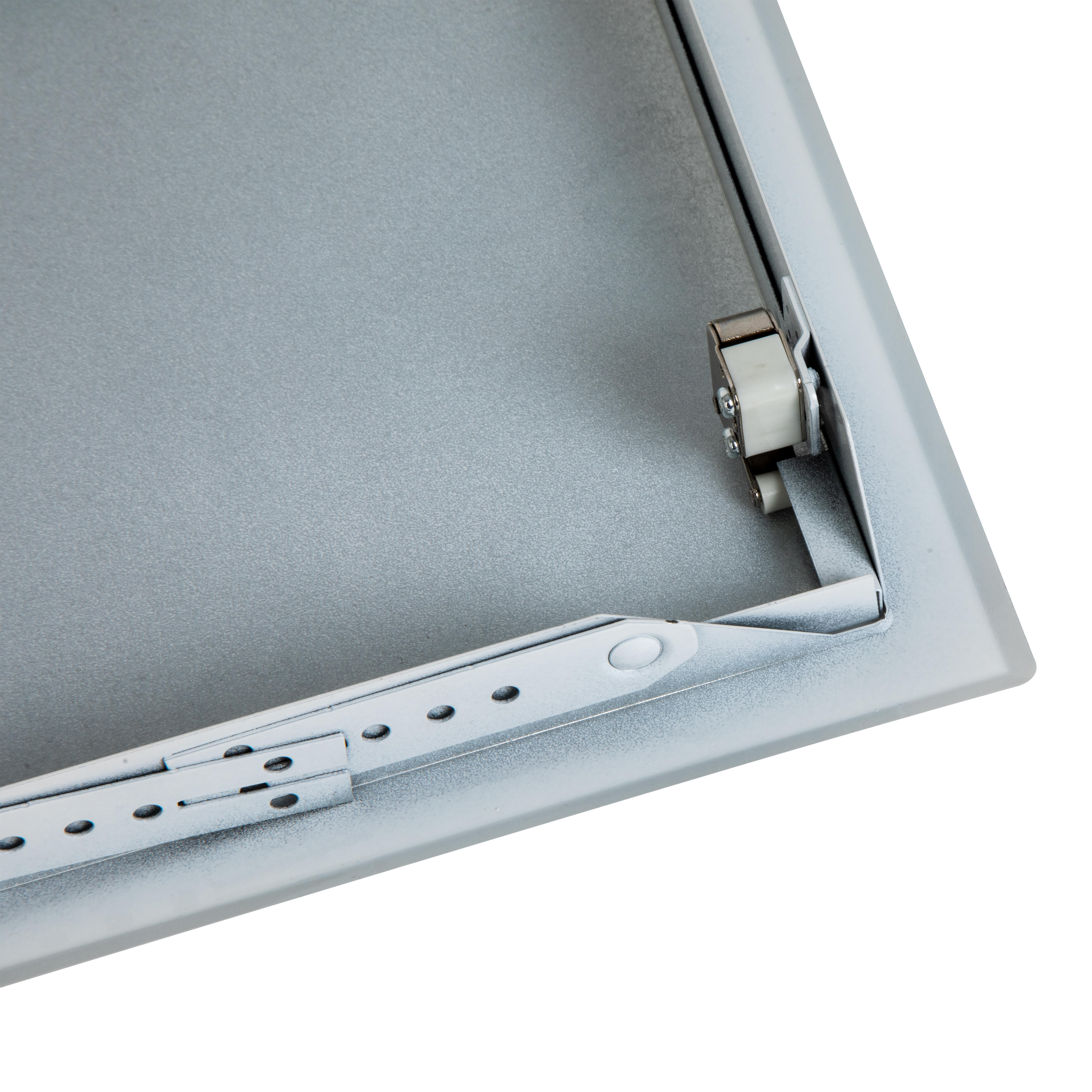 TRAMPILLA METÁLICA BLANCA CLIC 30X30 CM - 4