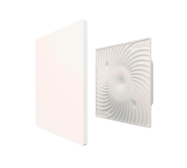 REJILLA EXTRACCIÓN/IMPULSIÓN 80MM CON TAPA BLANCO DECORATIVA