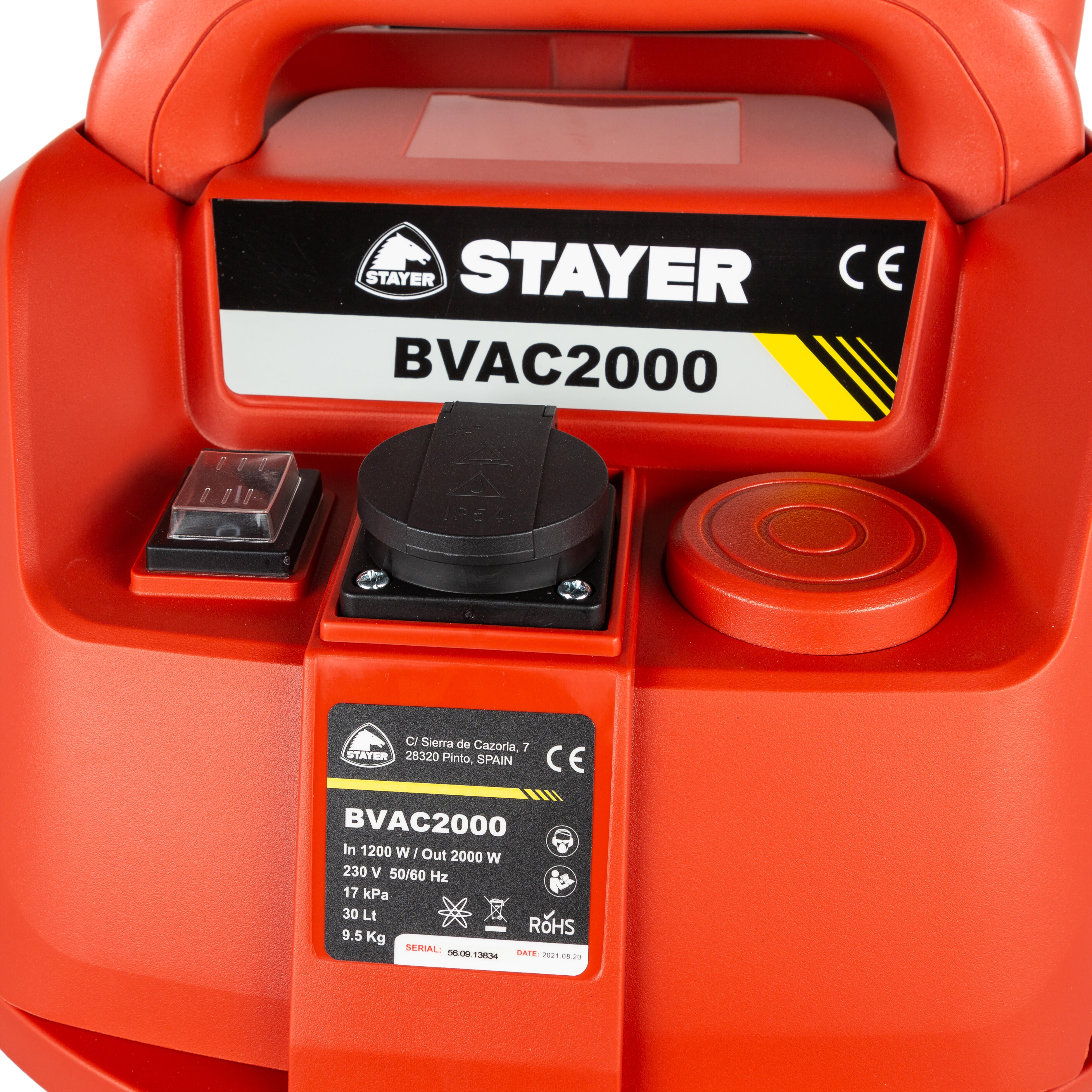 ASPIRADOR STAYER BVAC 2000 1200W 30L - 9