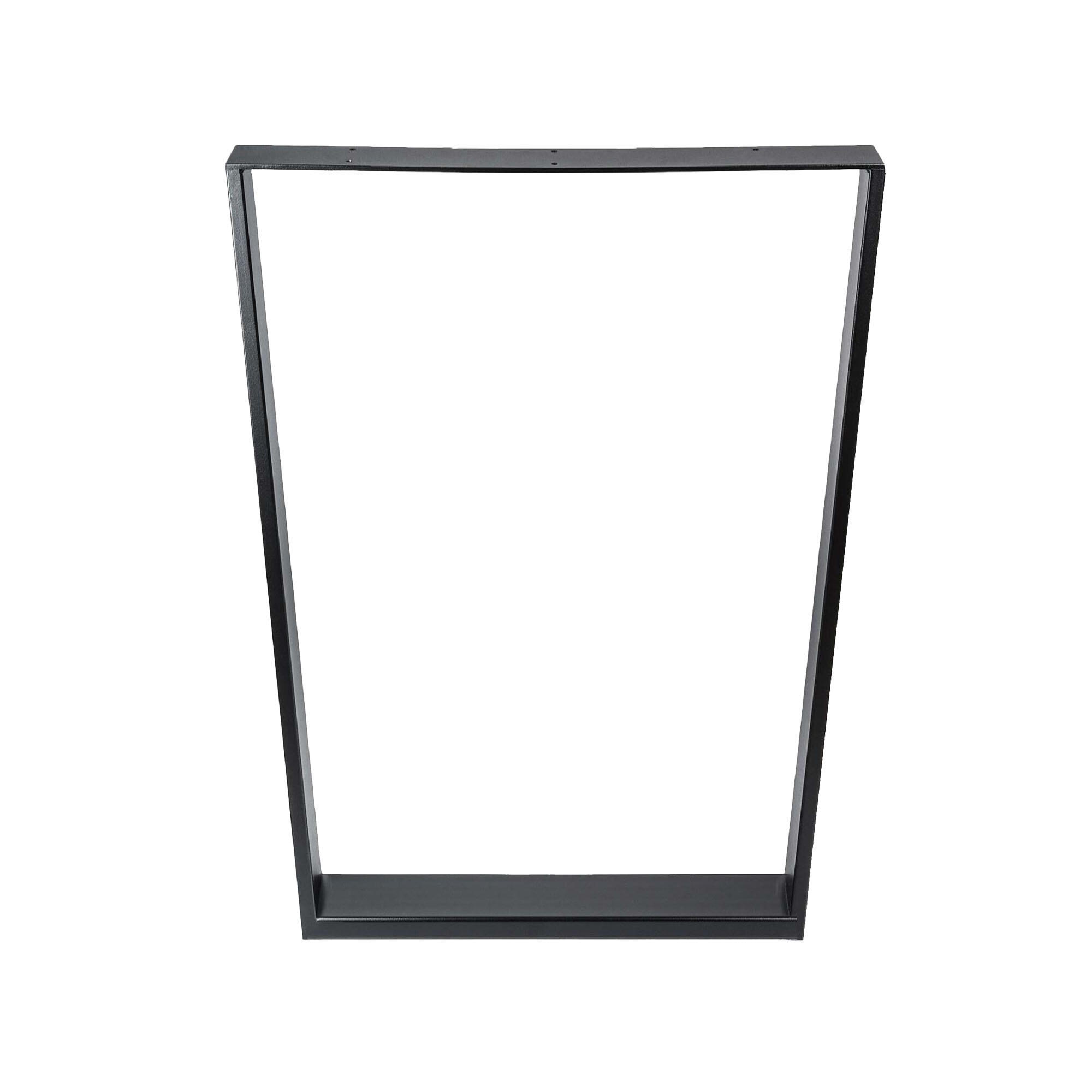 PATA ACERO TRAPECIO INVERTIDO 71.2X58X8CM NEGRO - 6