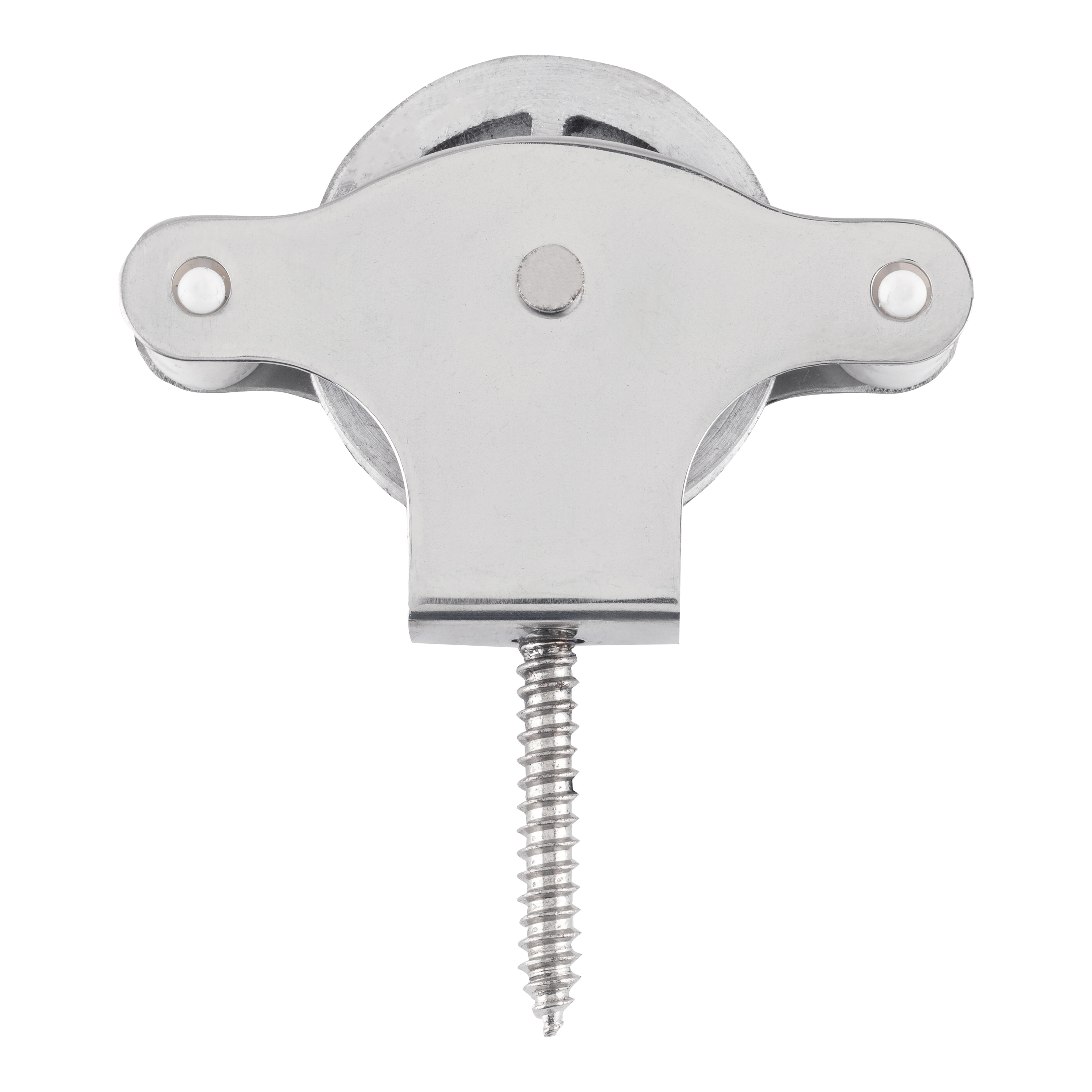 POLEA TENDEDERO ACERO INOXIDABLE CON  TIRAFONDO 22 X 40 MM. 2 UDS. - 3