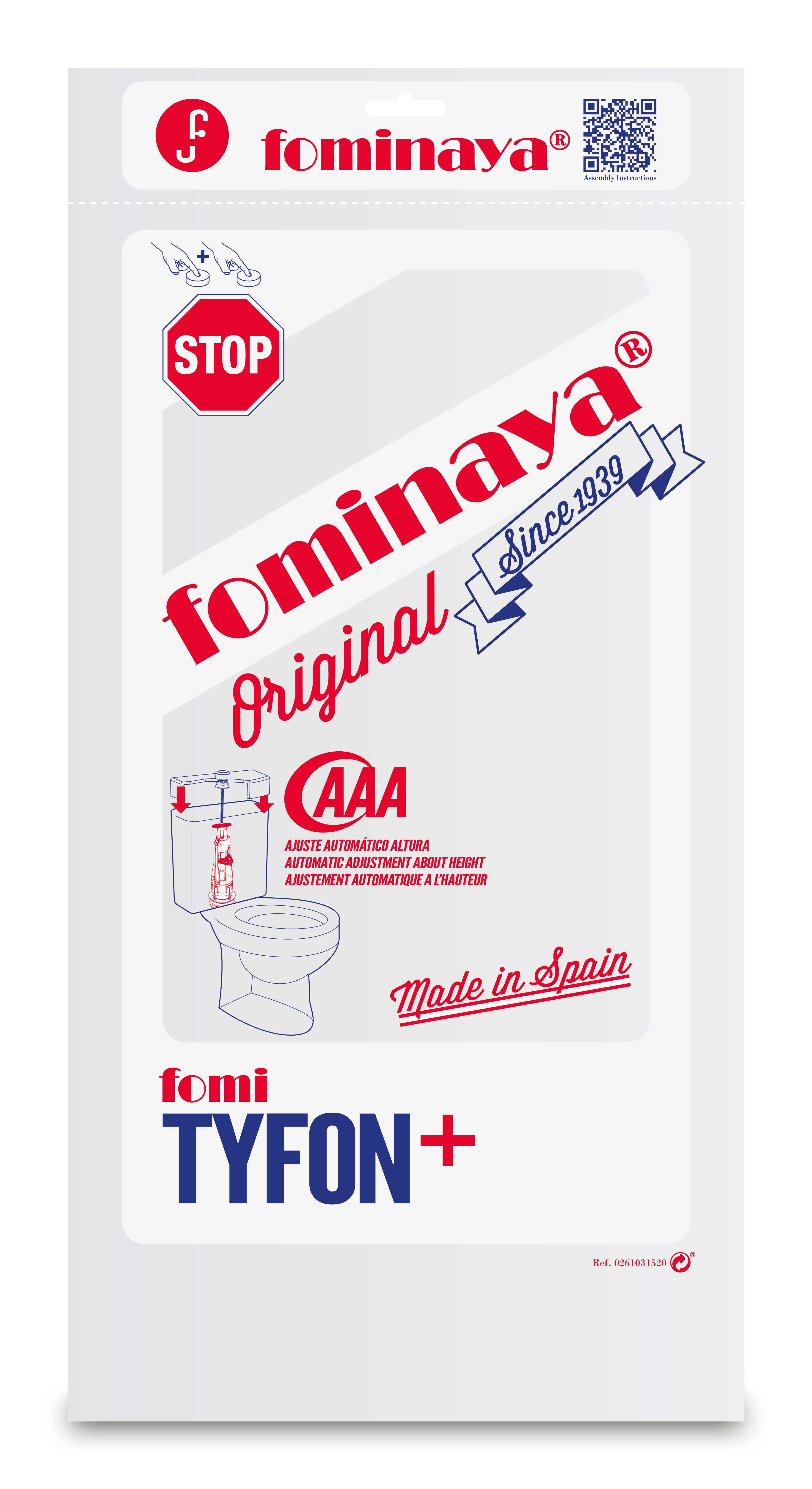 MECANISMO DESCARGA INTERRUMPIBLE CON PULSADOR SIMPLE FOMINAYA - 2