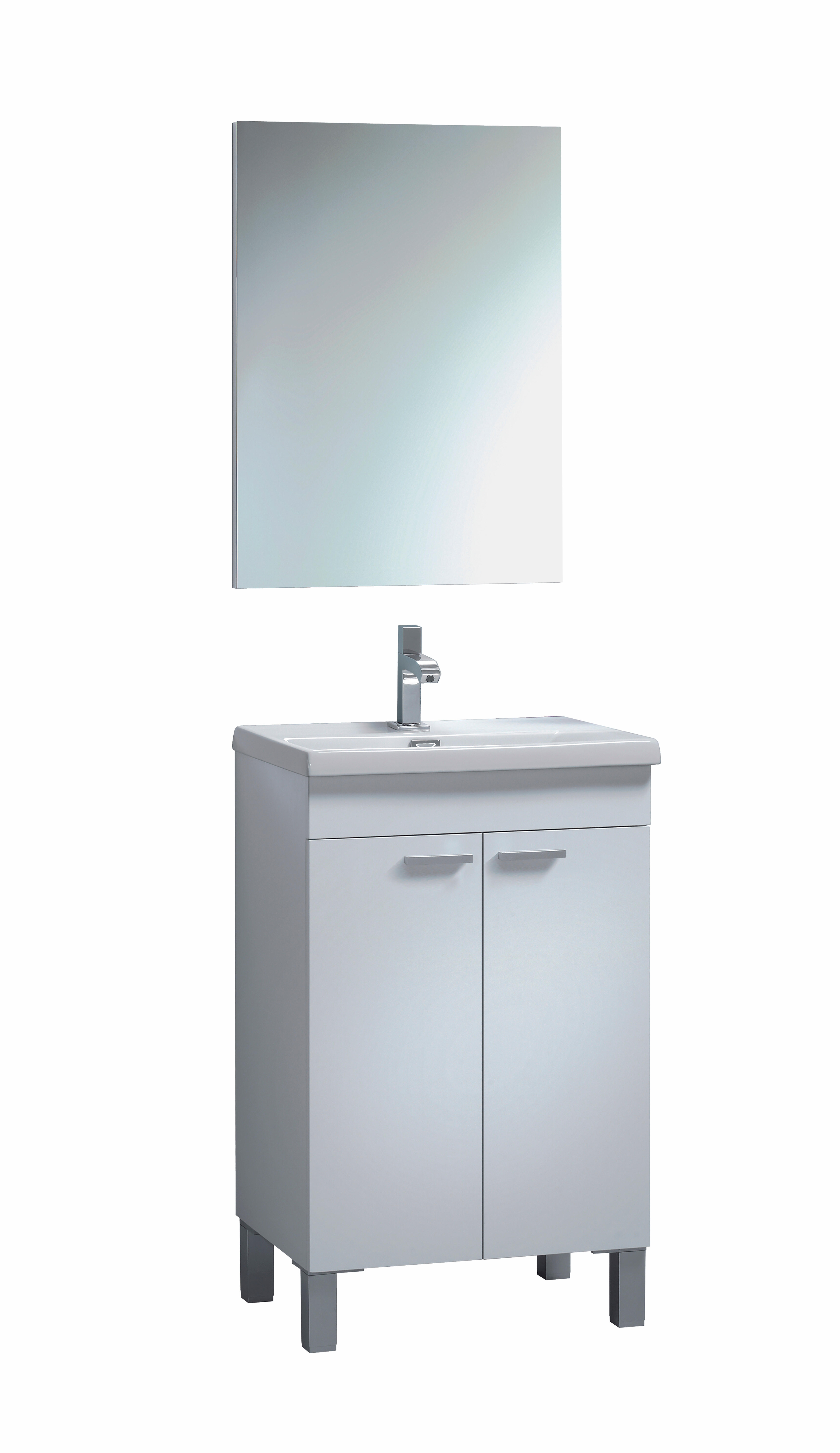 MUEBLE DE BAÑO CON ESPEJO KONCEPT BLANCO 38,5X50CM - 4