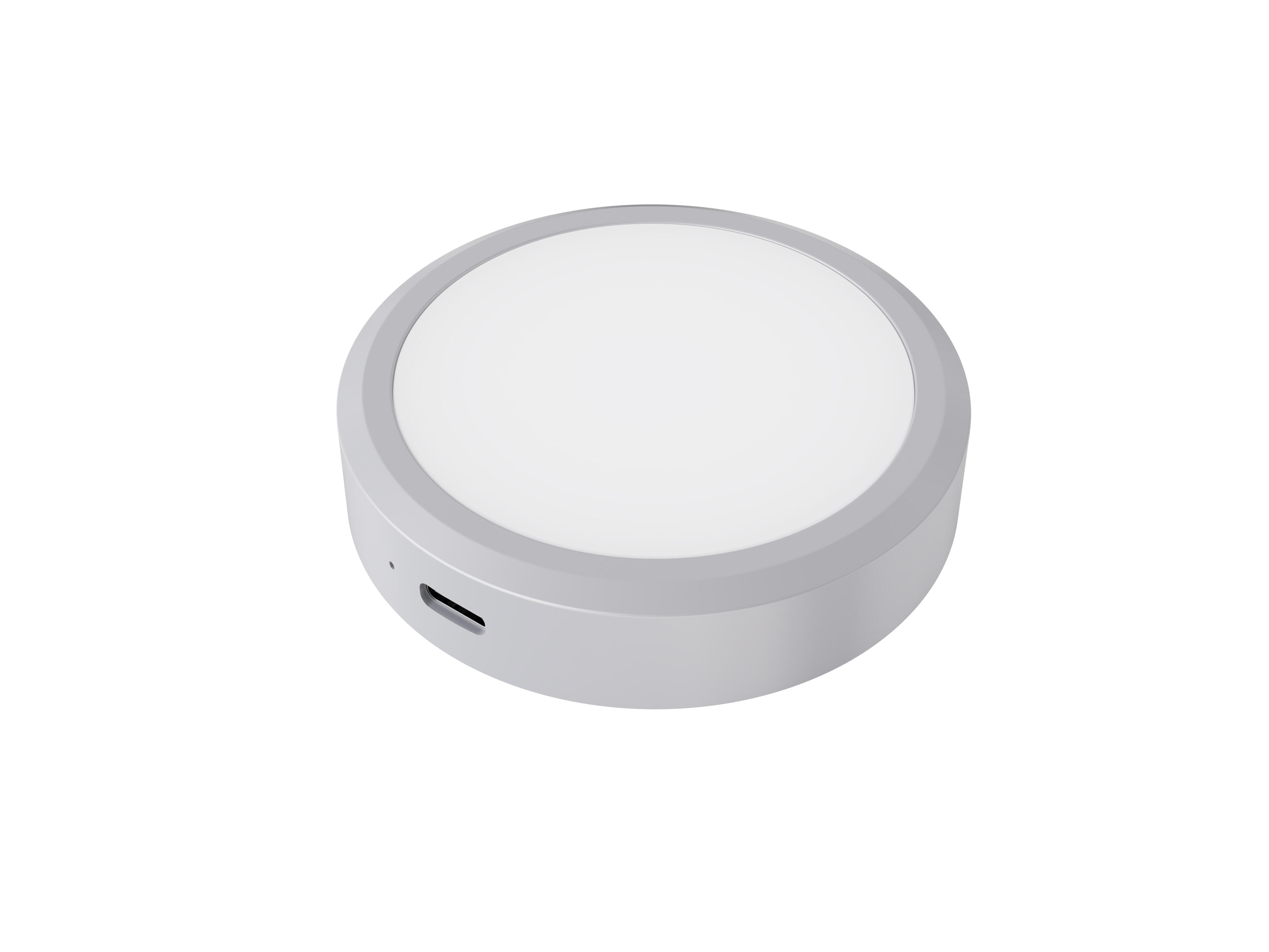 REGLETA LED CIRCULAR EXTRAPLANA RECARGABLE GRIS - 4
