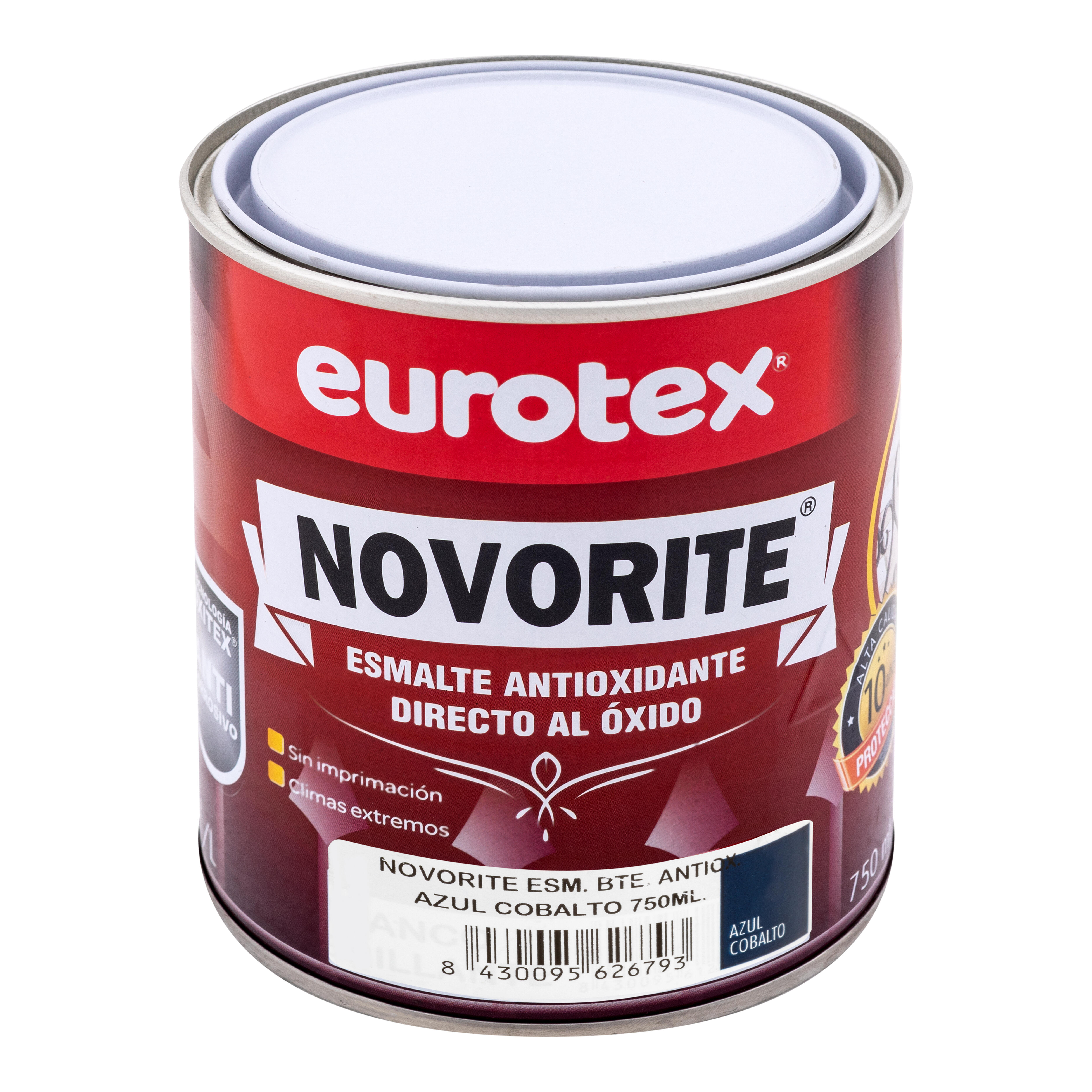 ESMALTE SINTÉTICO ANTIOXIDANTE BRILLANTE NOVORITE 750ML AZUL COBALTO - 2