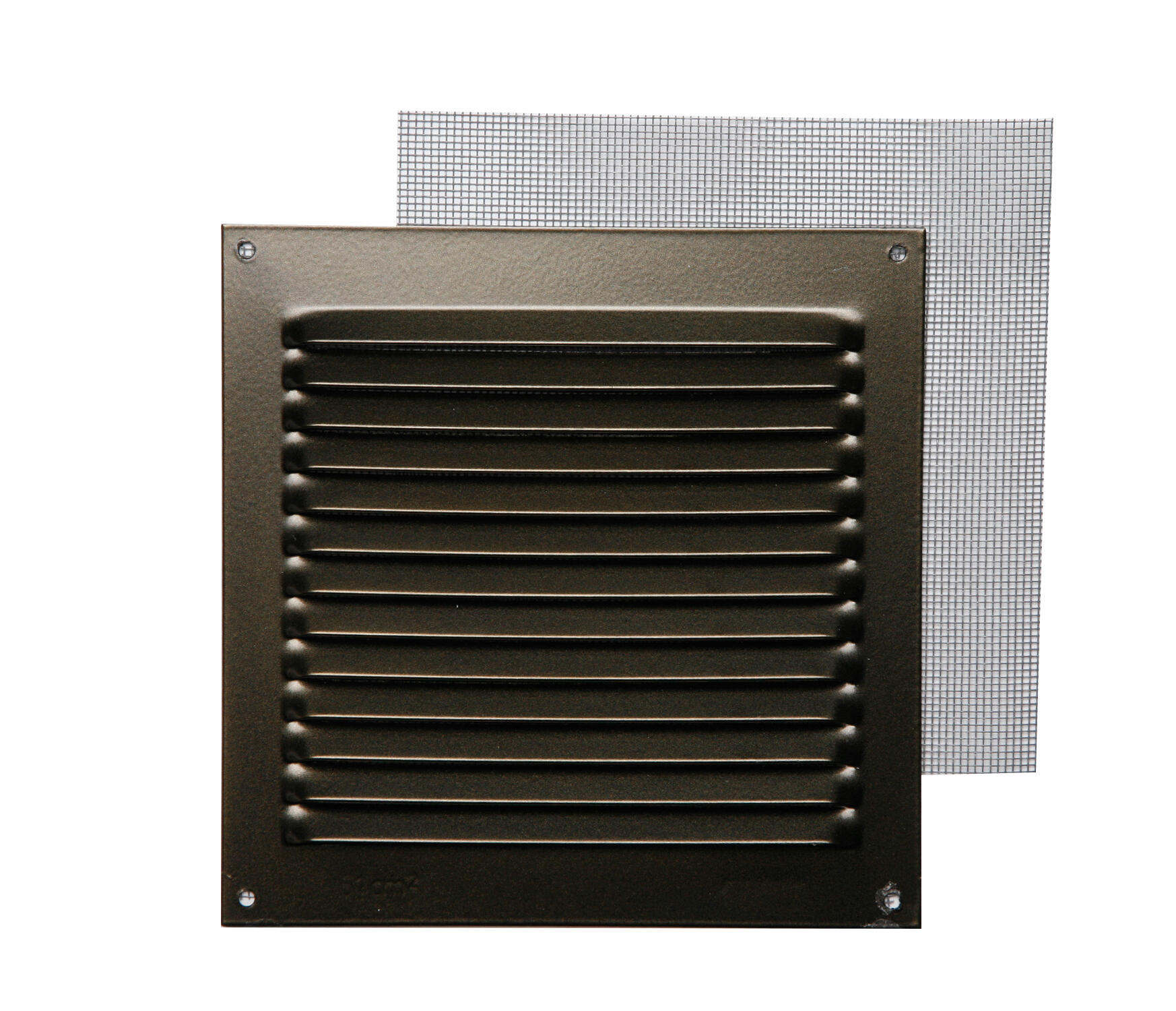 REJILLA DE VENTILACION CON MOSQUITERA SOBREPONER ALUMINIO BRONCE 15 X 15 CM. ESPESOR 0.8  MM - 3