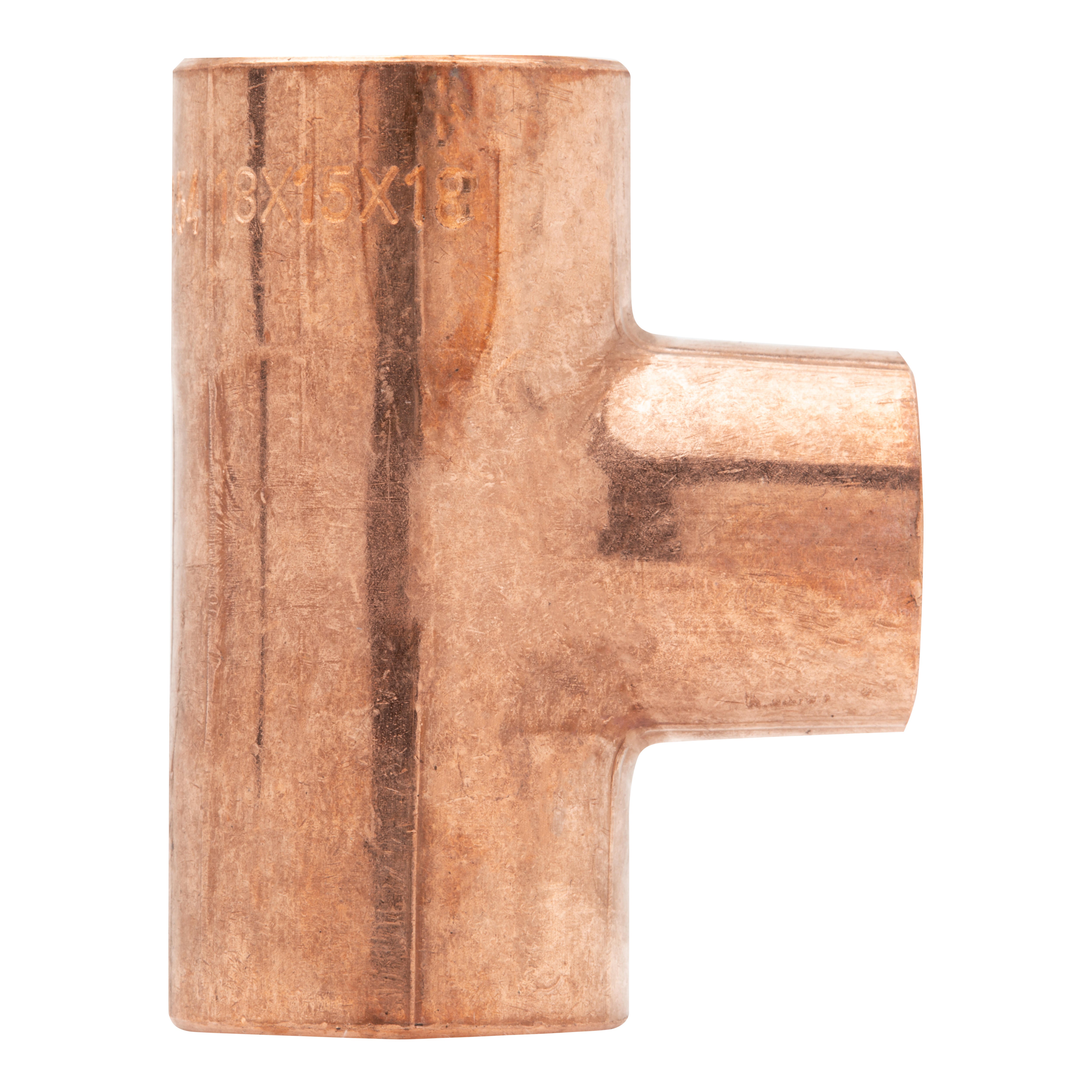 TE REDUCIDA Ø18X15X18MM COBRE 2 UNIDADES - 3