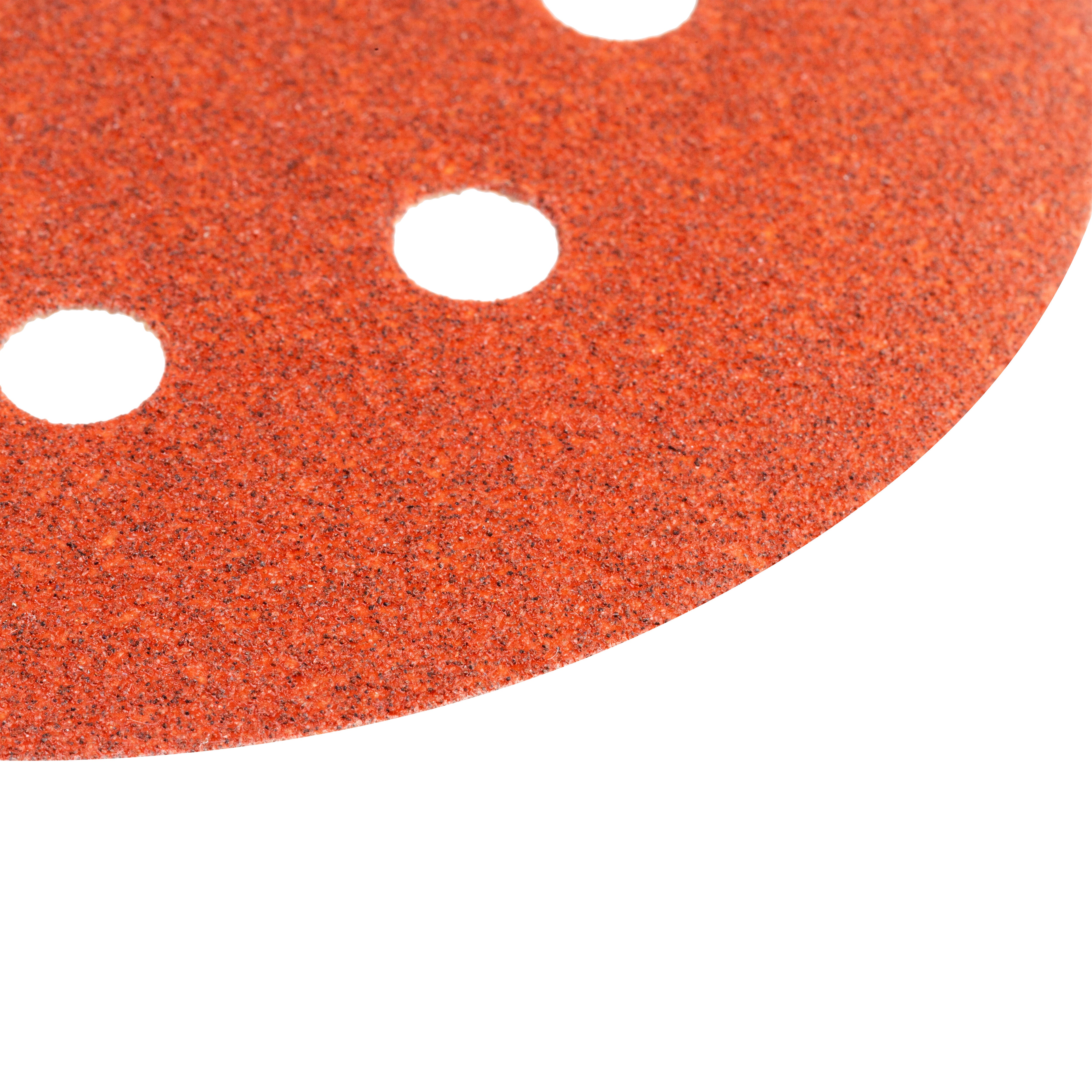 6 DISCOS DE LIJA 125MM 8 AGUJEROS GRANO 120 - 3