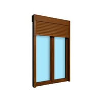 BALCONERA PVC OSCILOBATIENTE CON PERSIANA ROBLE 140X218CM - 3