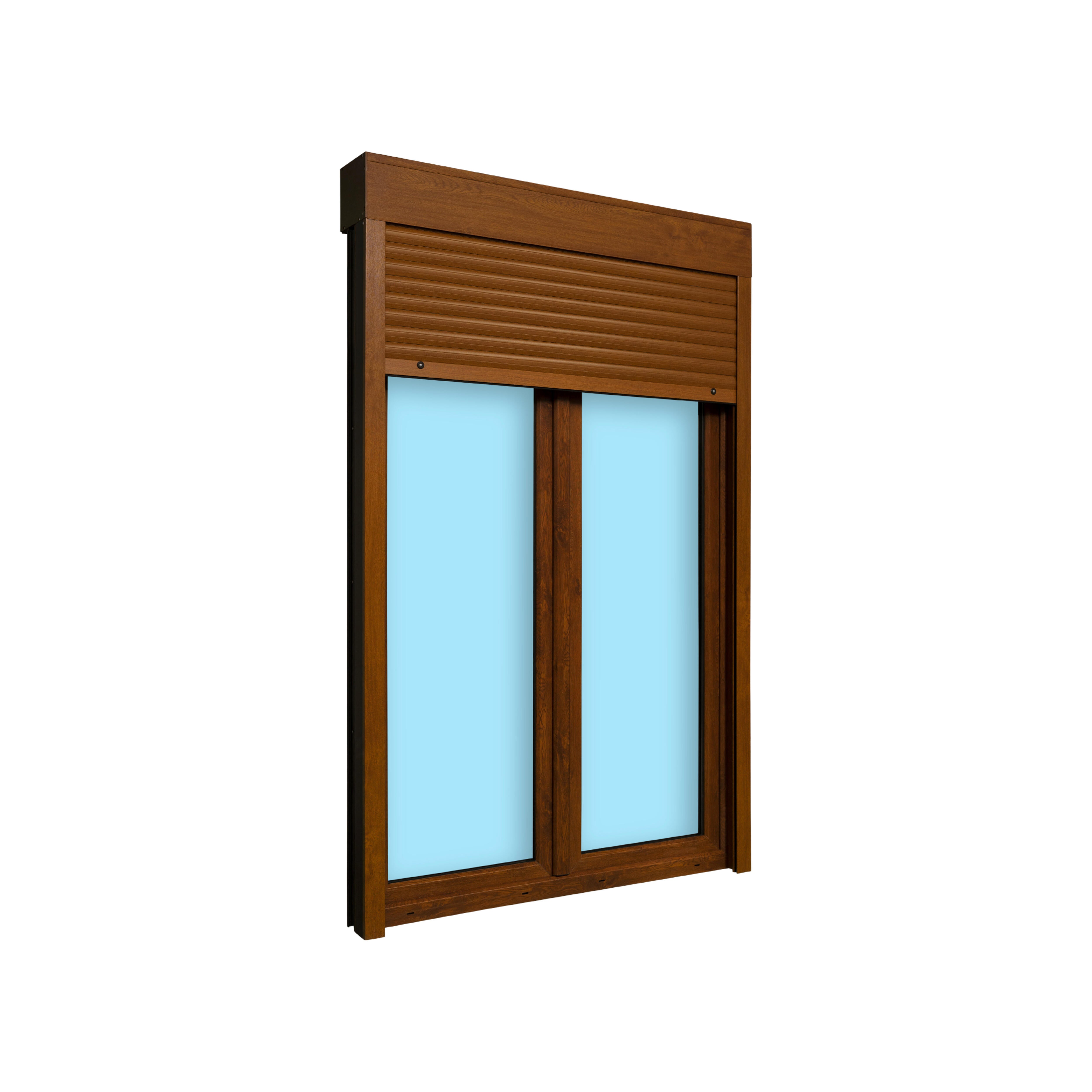 BALCONERA PVC OSCILOBATIENTE CON PERSIANA ROBLE 140X218CM - 3