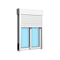 VENTANA ALUMINIO CORREDERA CON PERSIANA BLANCA 90X115CM - 3