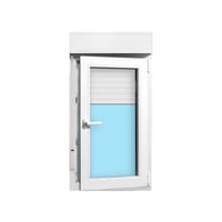 VENTANA PVC OSCILOBATIENTE CON PERSIANA BLANCA 60X115CM - 2