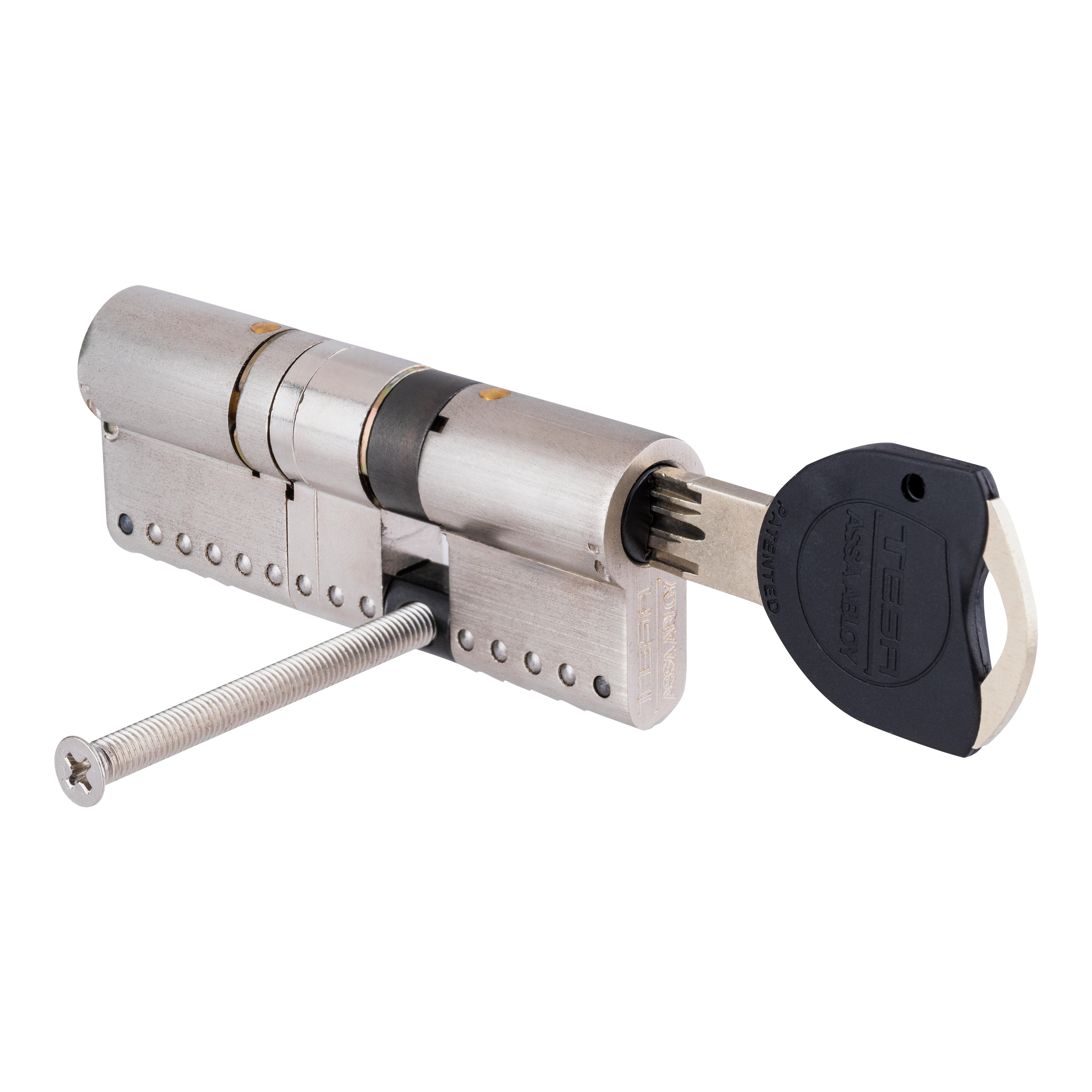 CILINDRO ALTA SEGURIDAD ANTIROTURA Y ANTIBUMPING 30 X 50  MM.  NIQUEL TK100 TESA - 3