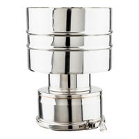 SOMBRERETE INOXIDABLE PARED DOBLE 100MM - 2