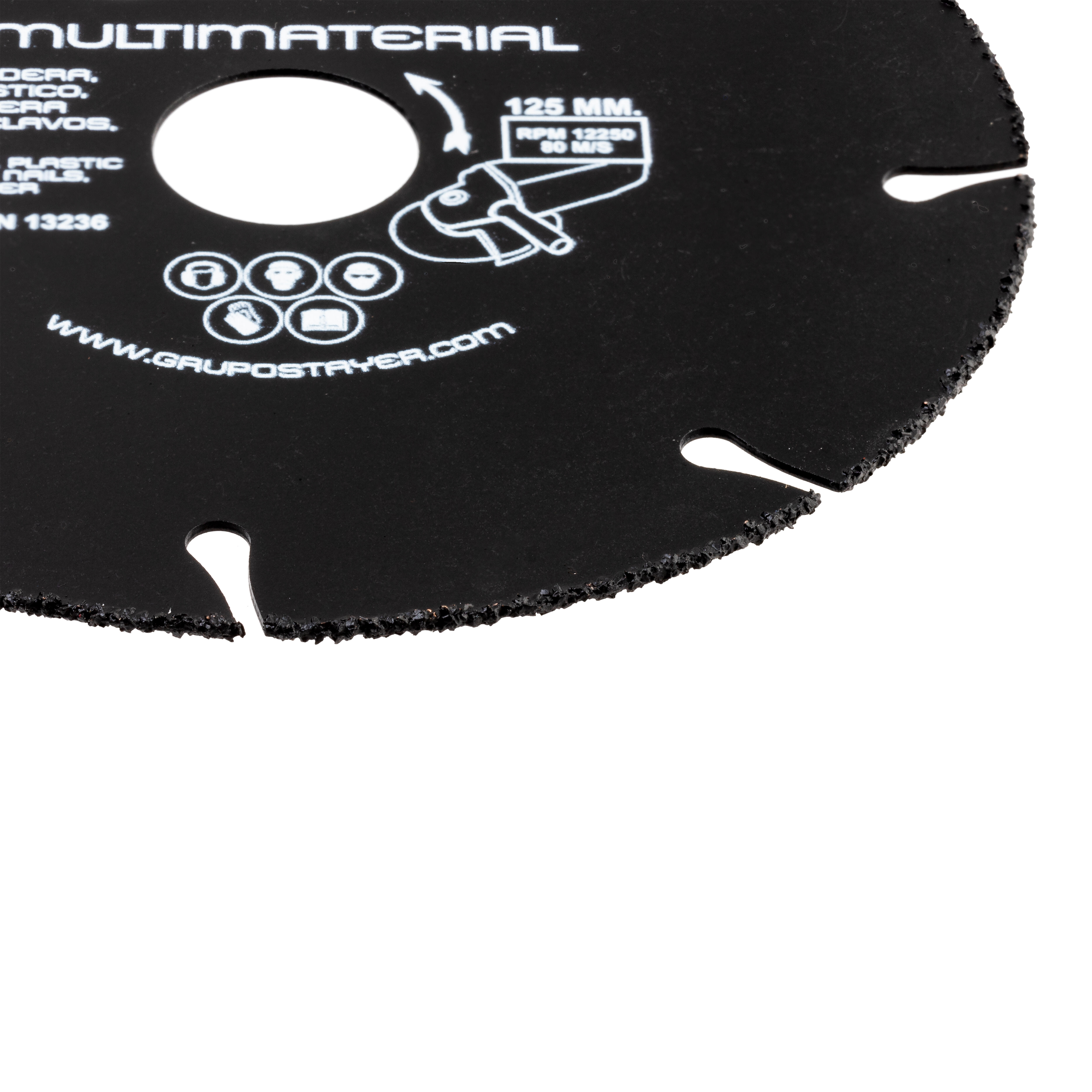 DISCO AMOLADORA CORTE MULTIMATERIAL 125MM STAYER - 3