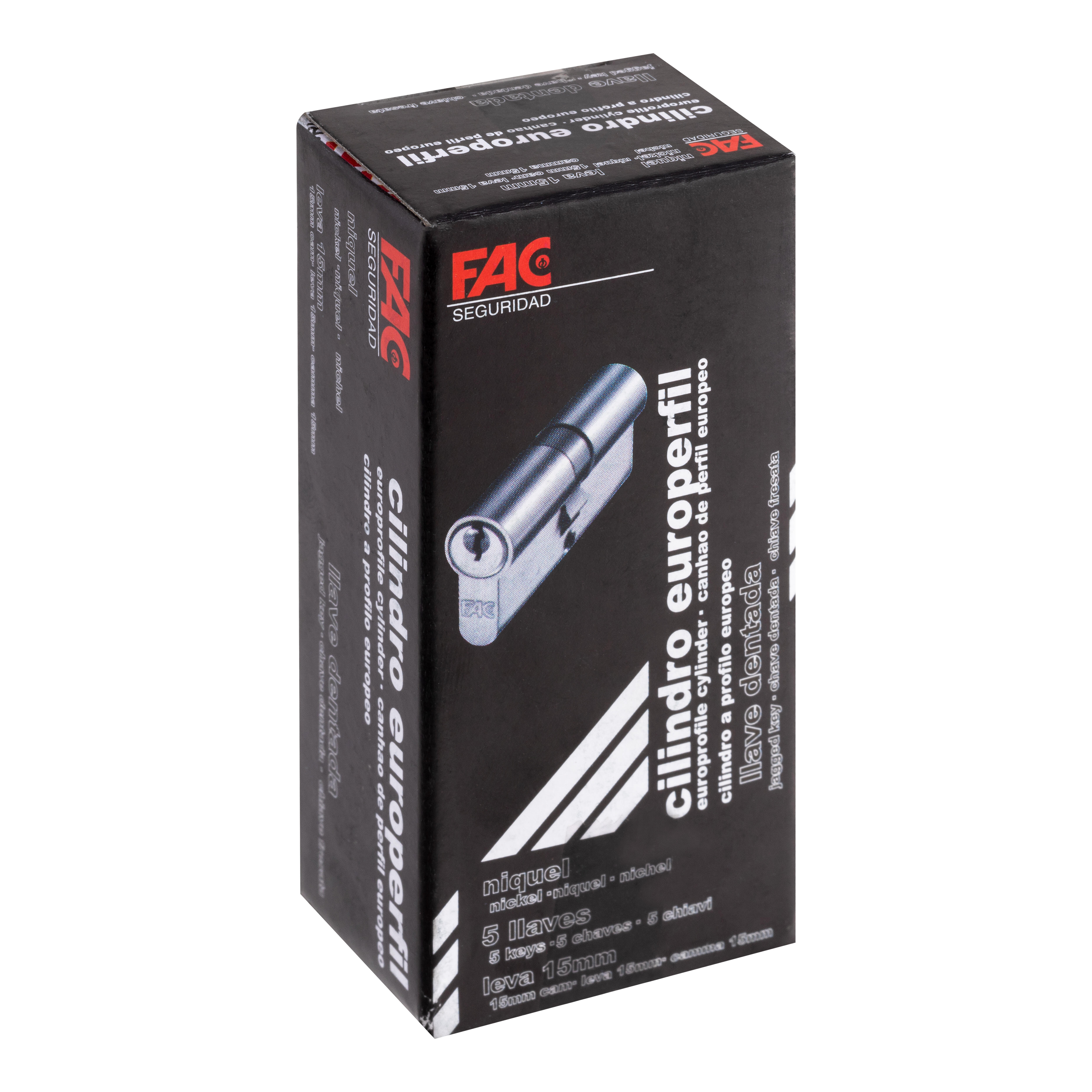 BOMBÍN CERRADURA OVALADO 28X28MM CON 5 LLAVES FAC - 4