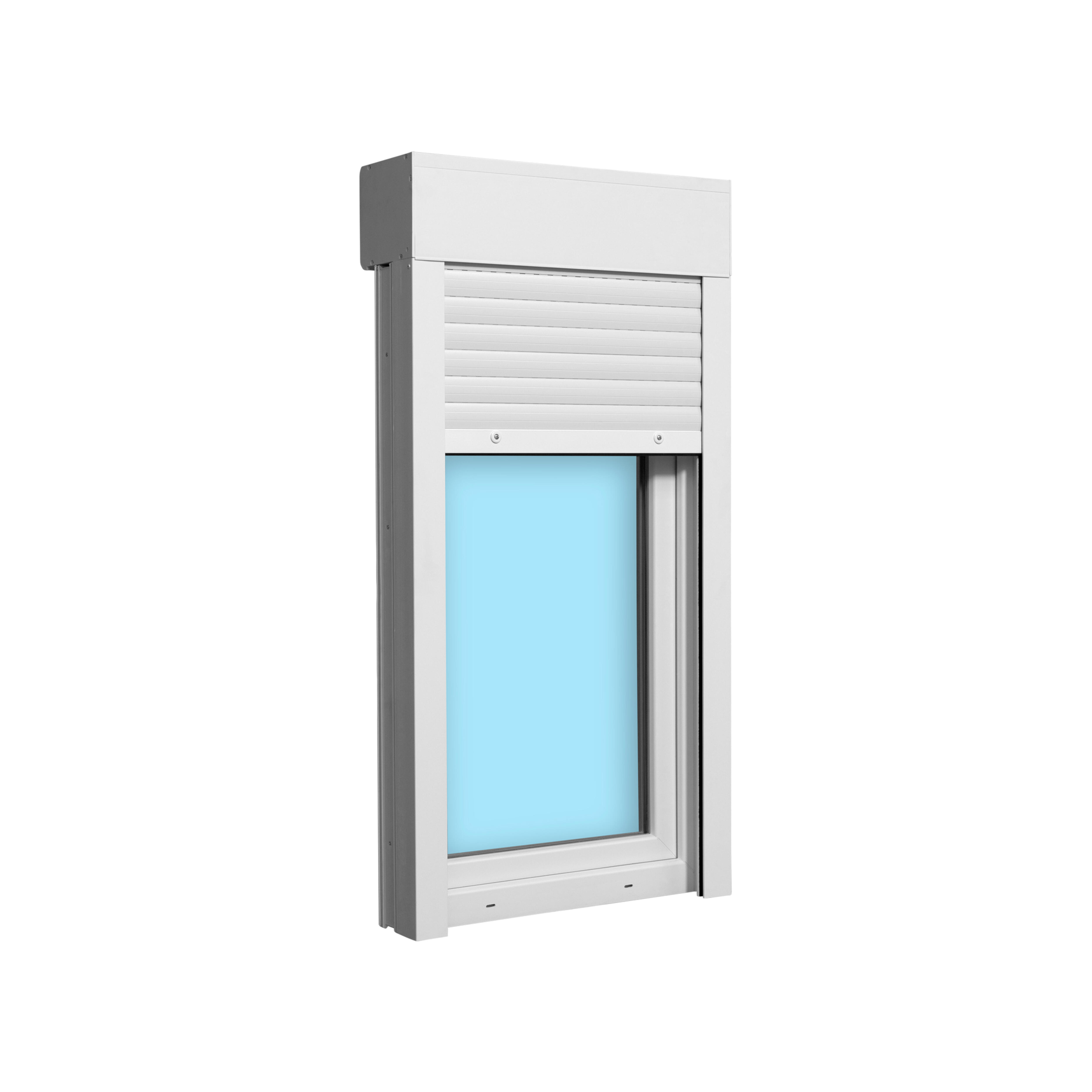 VENTANA PVC OSCILOBATIENTE CON PERSIANA BLANCA 70X138CM - 3