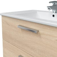MUEBLE DE BAÑO ECO ROBLE 80X45CM 2 CAJONES - 5