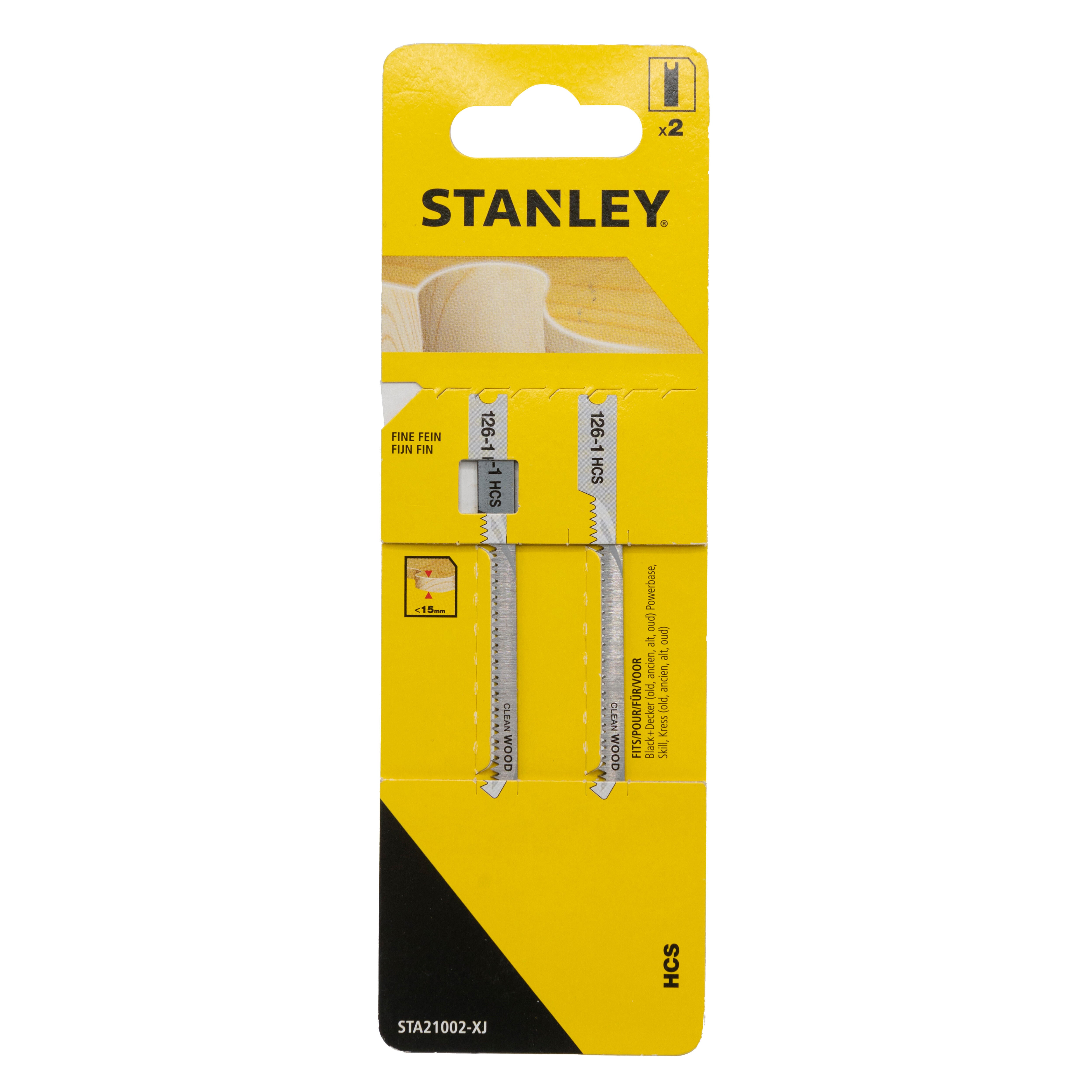 HOJA DE SIERRA DE CALAR MADERA U STA21002-XJ STANLEY 2UDS - 4