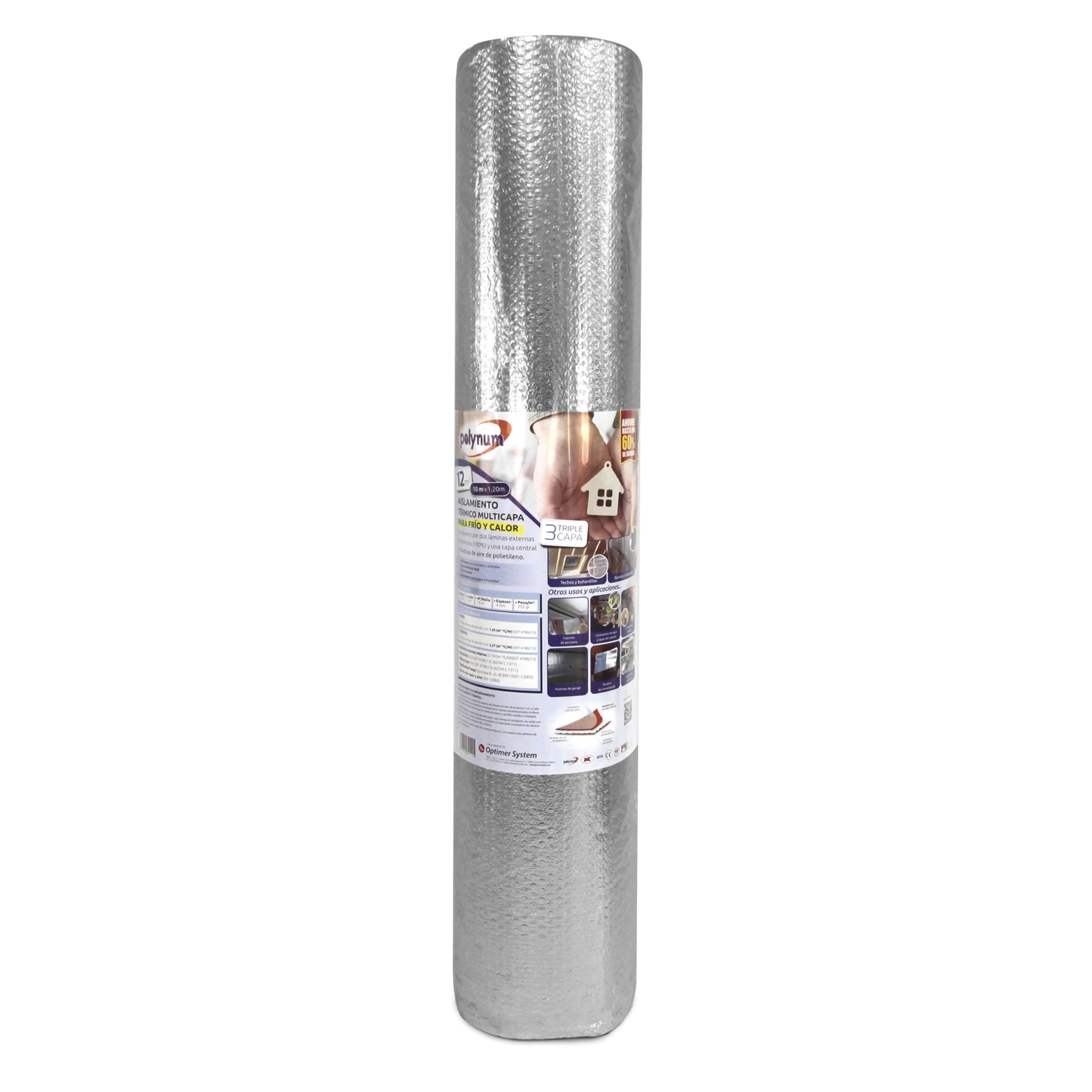 AISLAMIENTO TÉRMICO REFLEXIVO POLYNUM MULTIUSOS 1000X120CM 4MM - 2