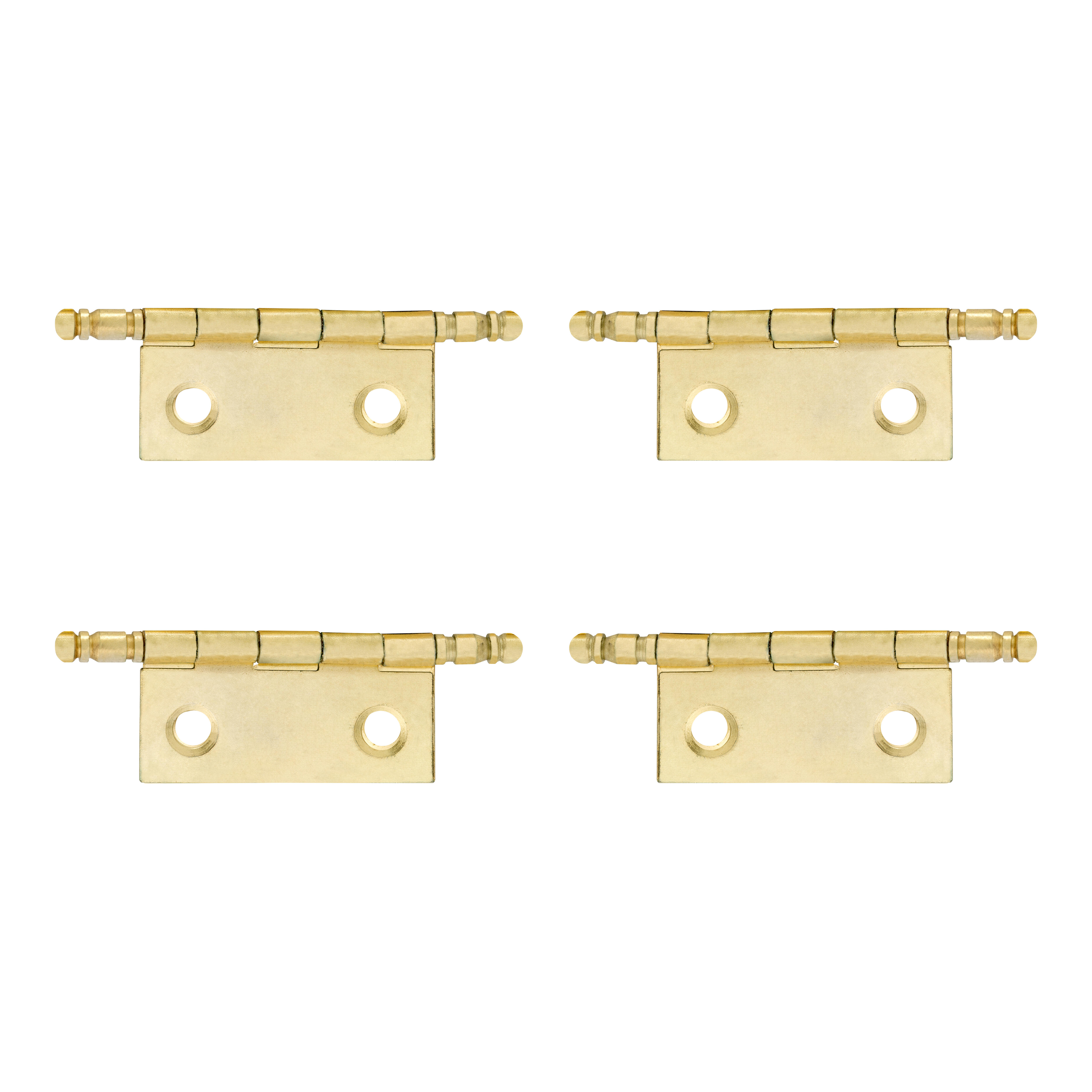 BISAGRA HIERRO 45 X 35  MM. CON REMATE LATONADA. 4 UDS - 3