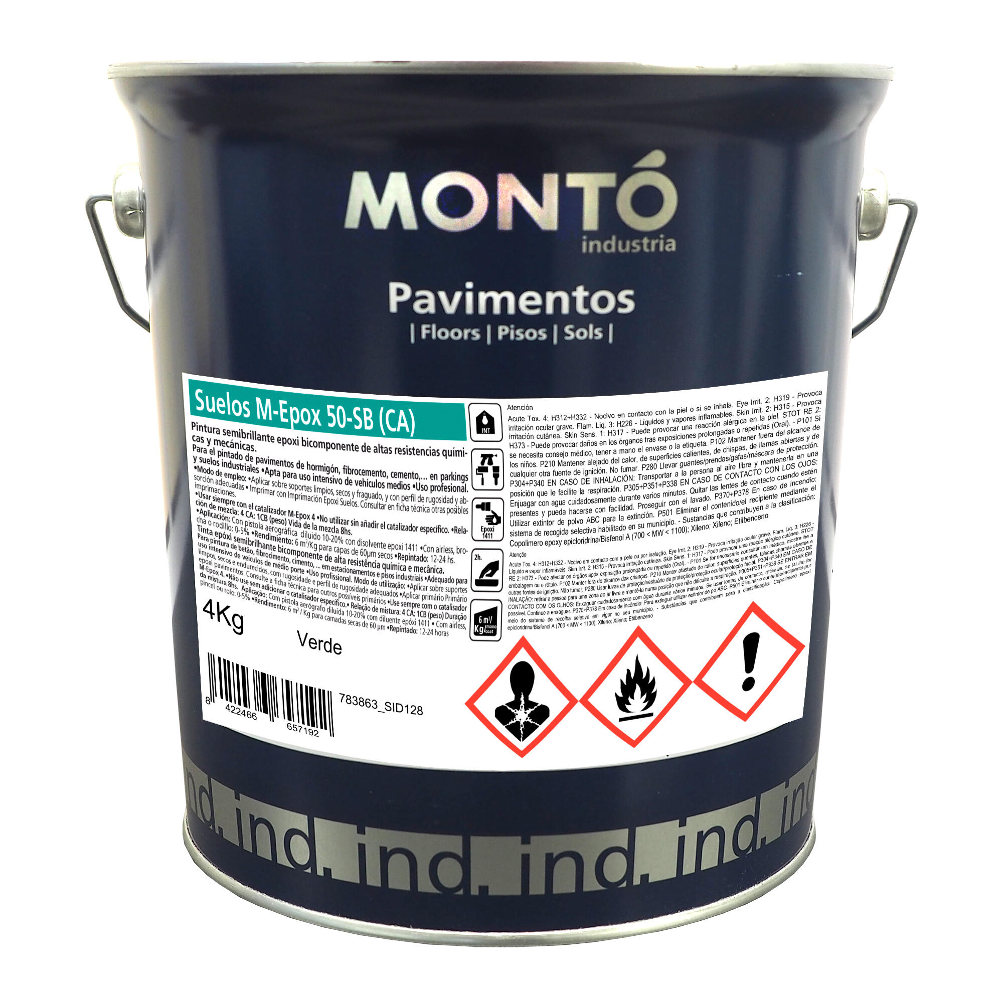 PINTURA SUELOS EPOXI + CATALIZADOR 5KG VERDE - 3