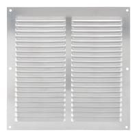 REJILLA DE VENTILACION SOBREPONER ALUMINIO BRUTO 25 X 25 CM ESPESOR 0.4  MM - 2