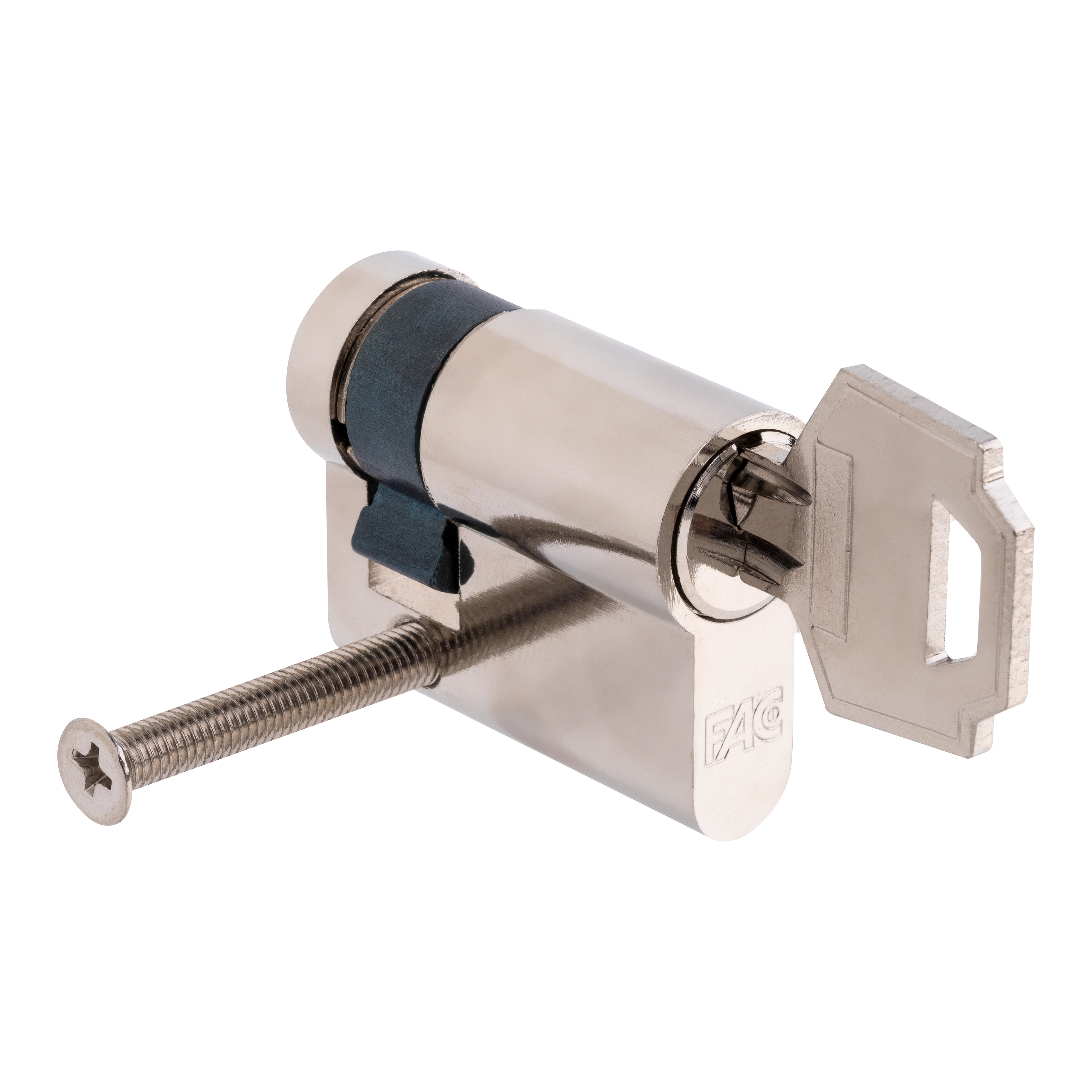 CILINDRO BOMBIN 30X10MM. SERRETA LEVA 13.5MM NIQUEL  FAC - 4