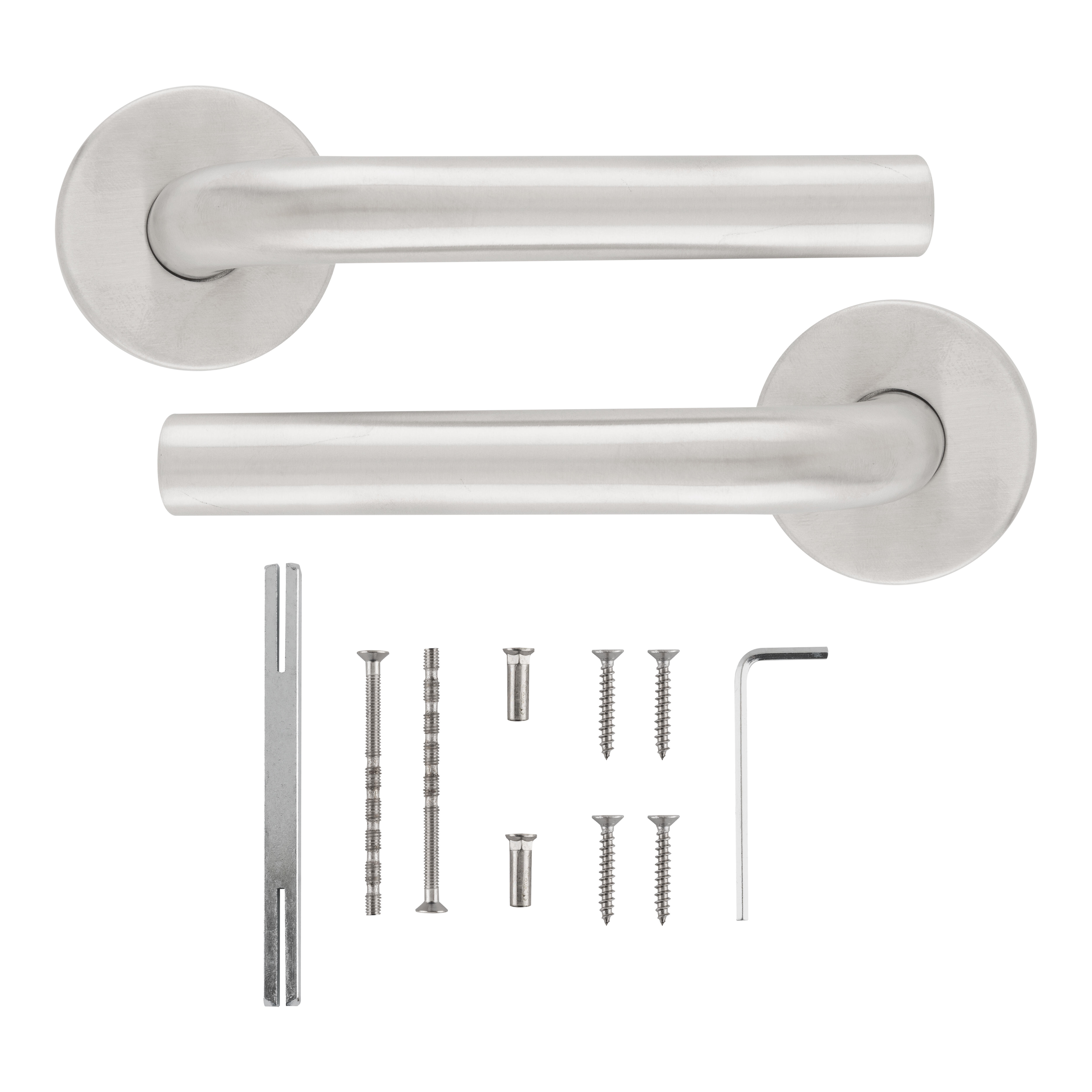 JUEGO DE MANILLA ROSETAS ACERO INOXIDABLE 8811-L - 2