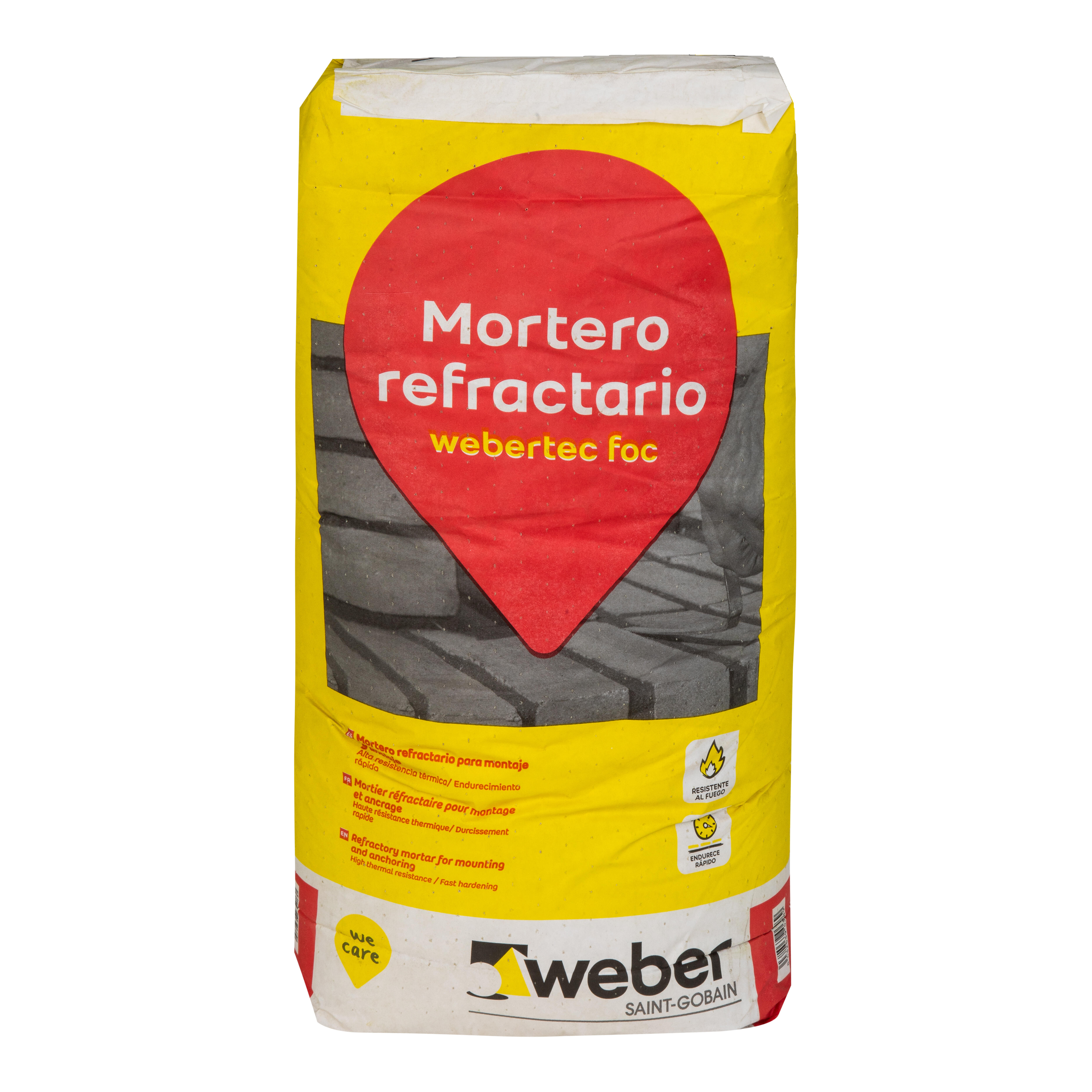 MORTERO REFRACTARIO WEBERTEC FOC 25 KG - 2